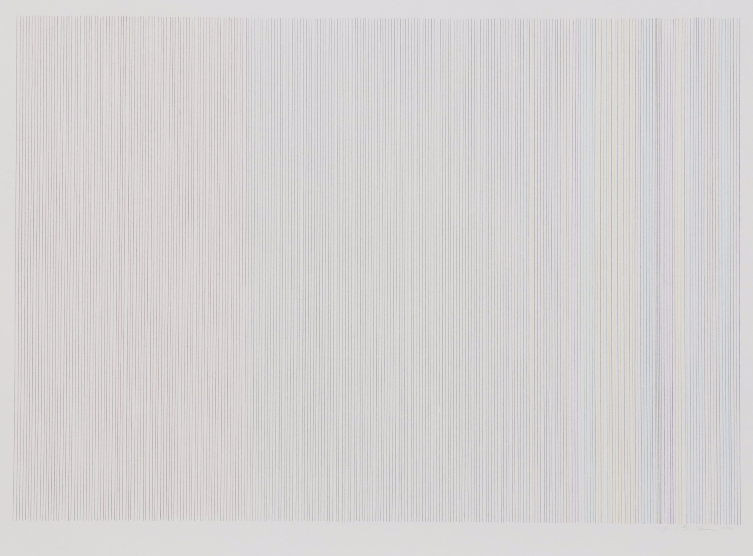 Gene B. Davis Color Lithograph "Narcissus," 1973