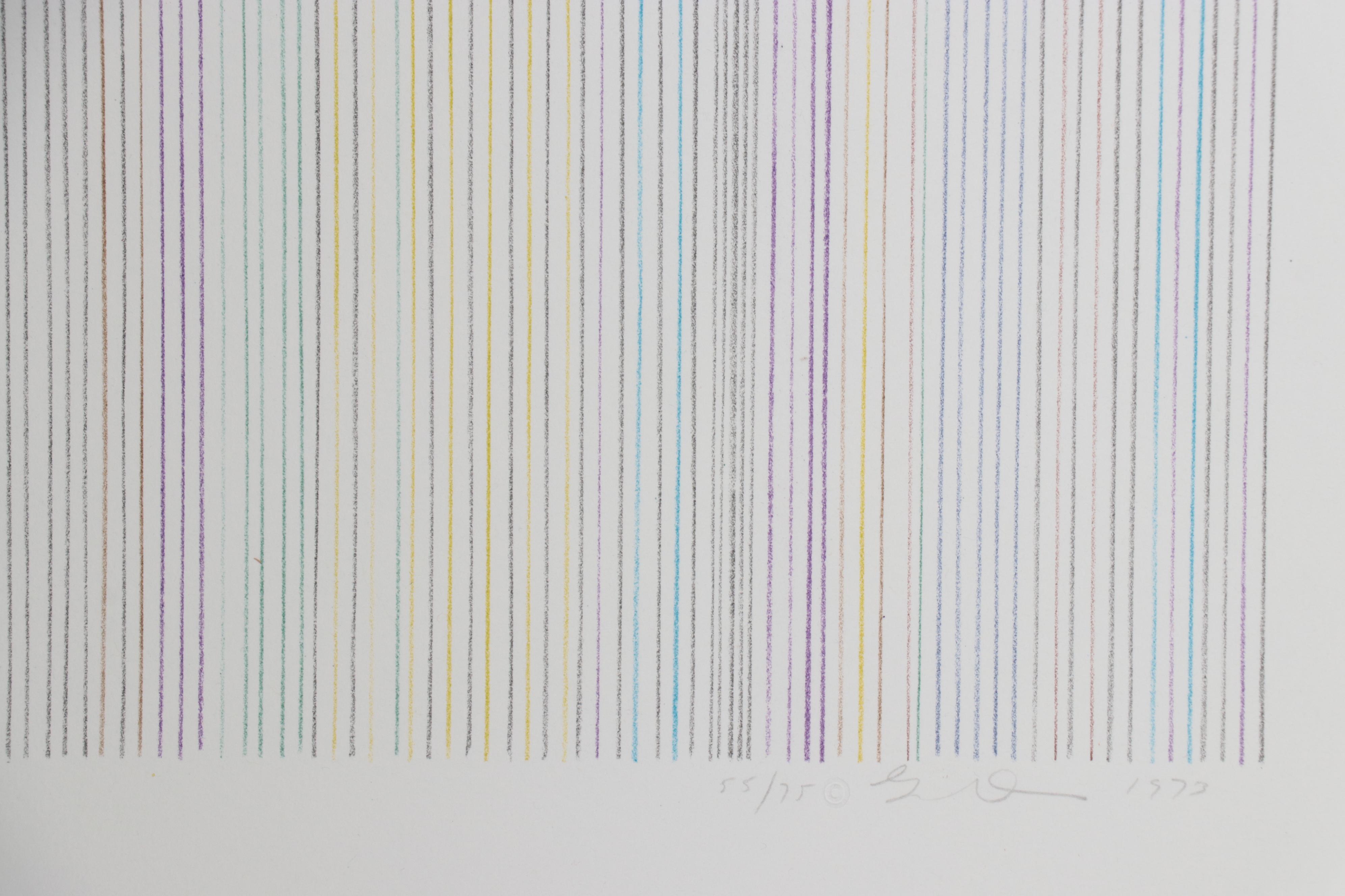 Gene B. Davis Color Lithograph "Narcissus," 1973