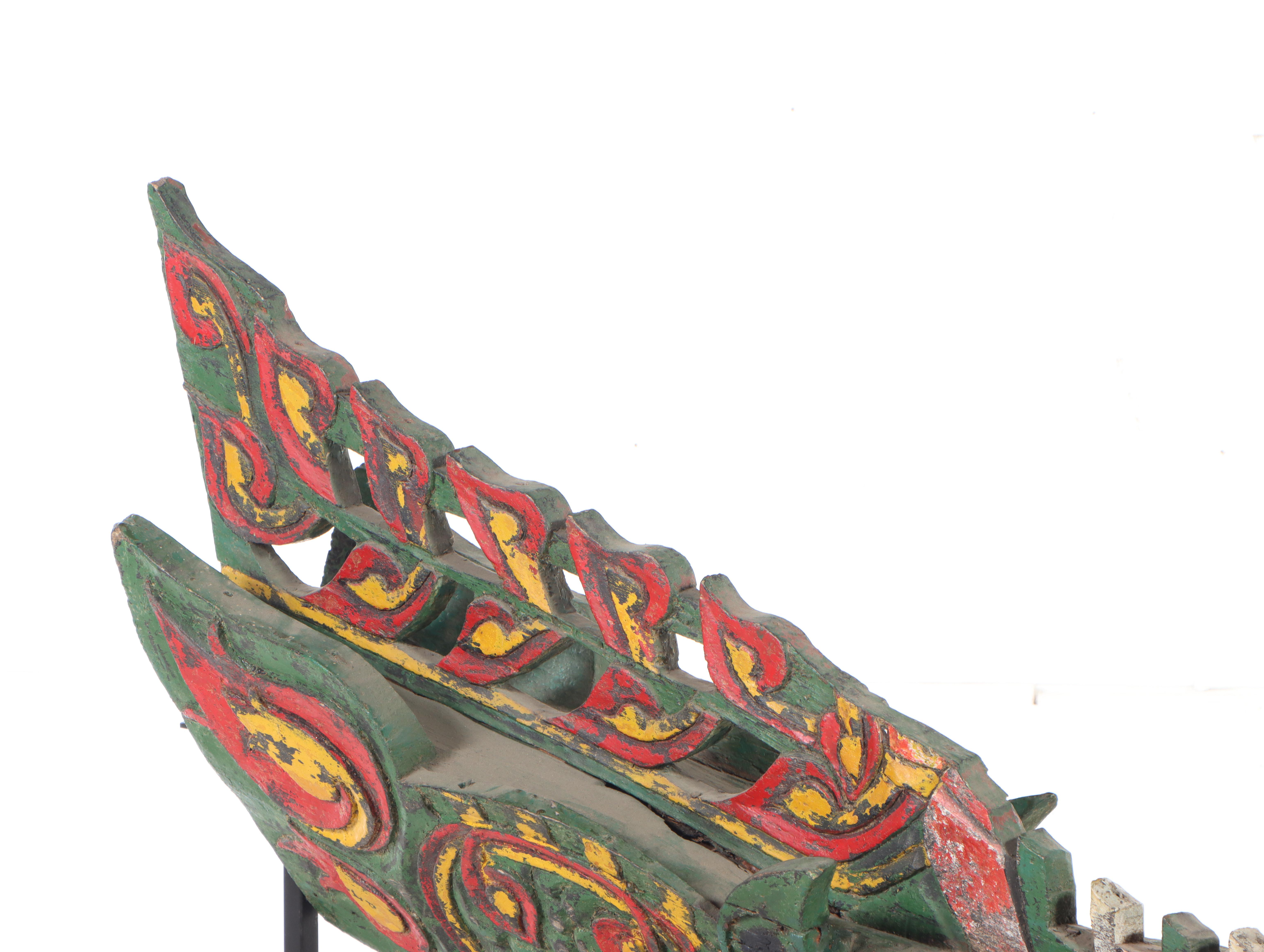 Indonesian Dragon Boat Prow, Early 20th Century