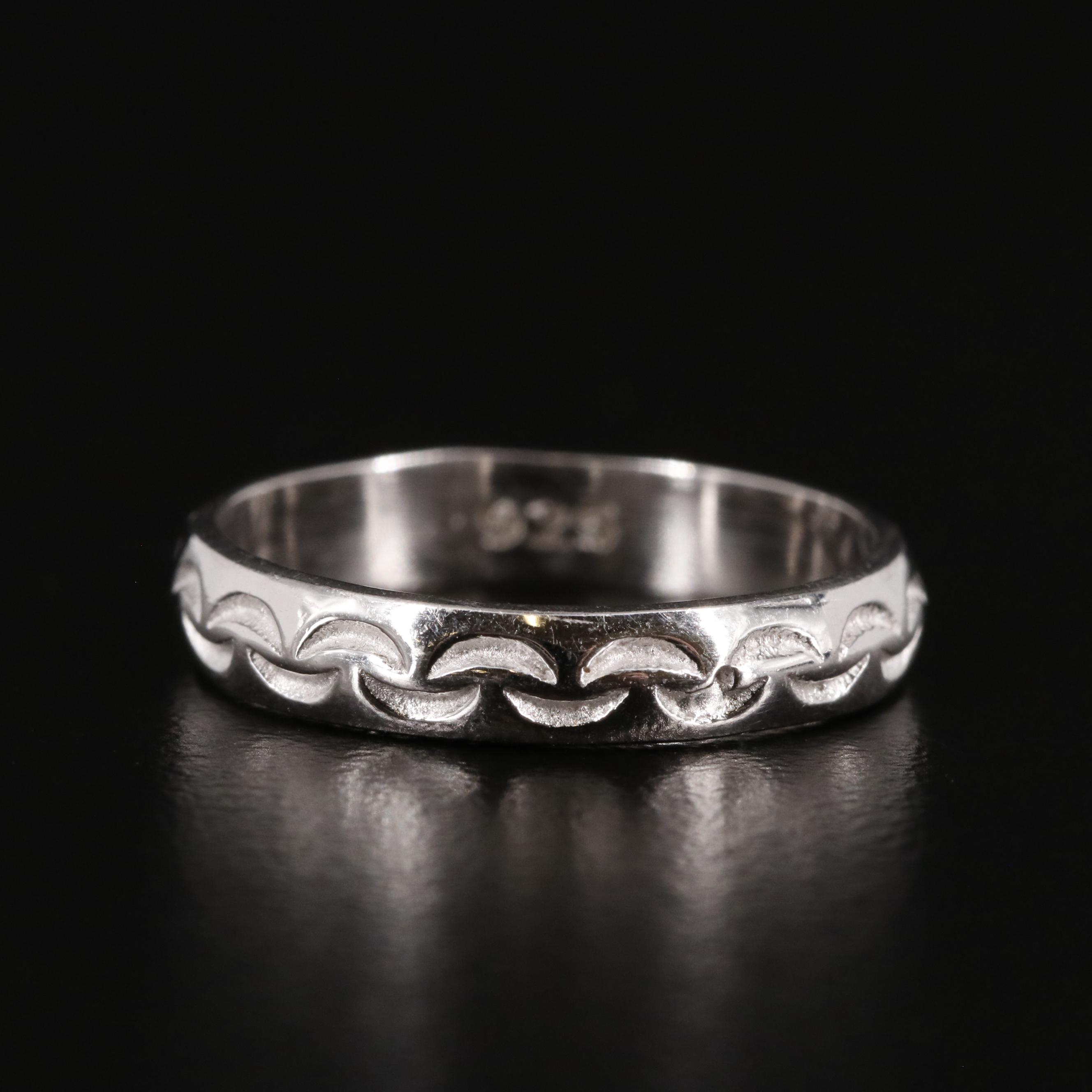 Sterling Textured Band