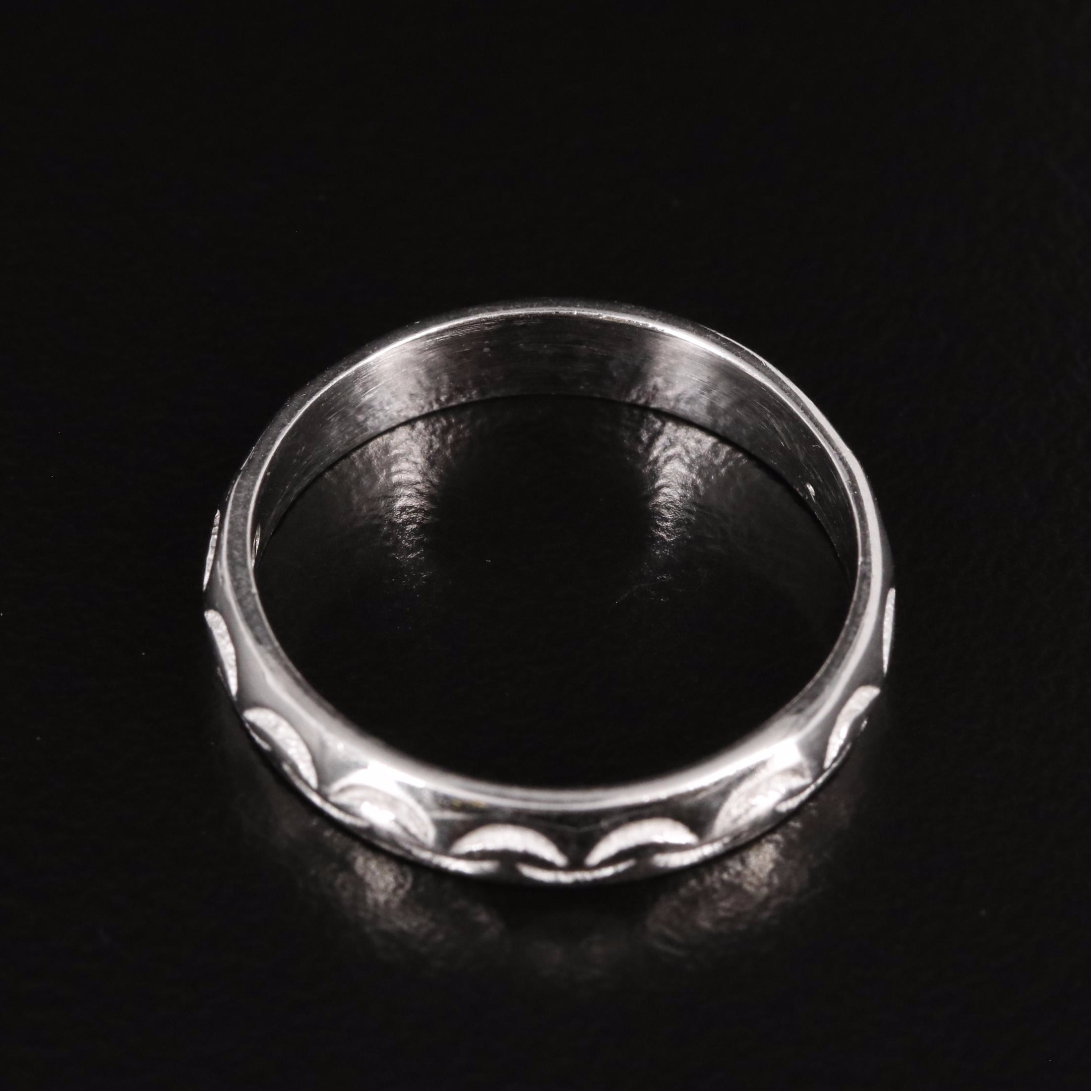 Sterling Textured Band