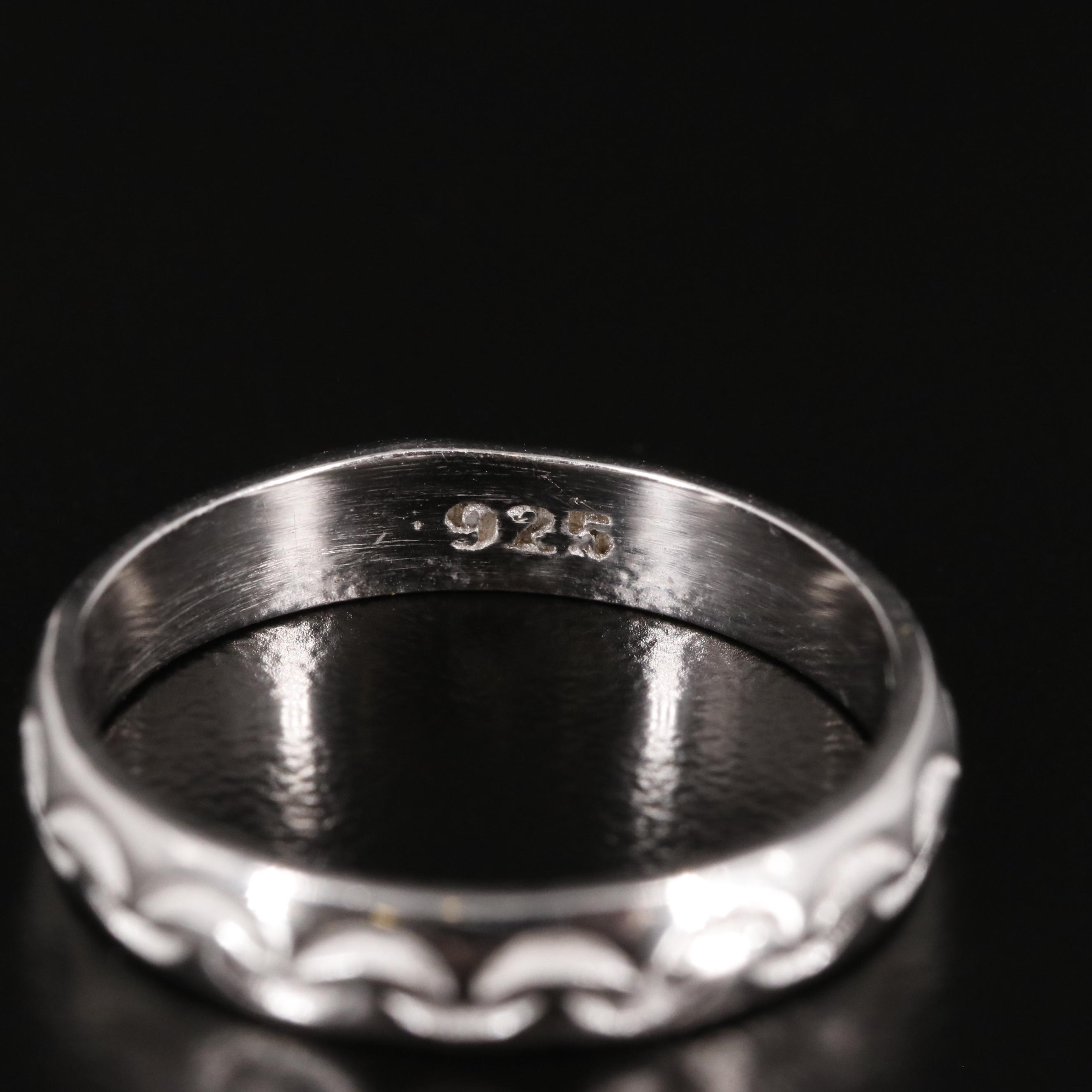 Sterling Textured Band