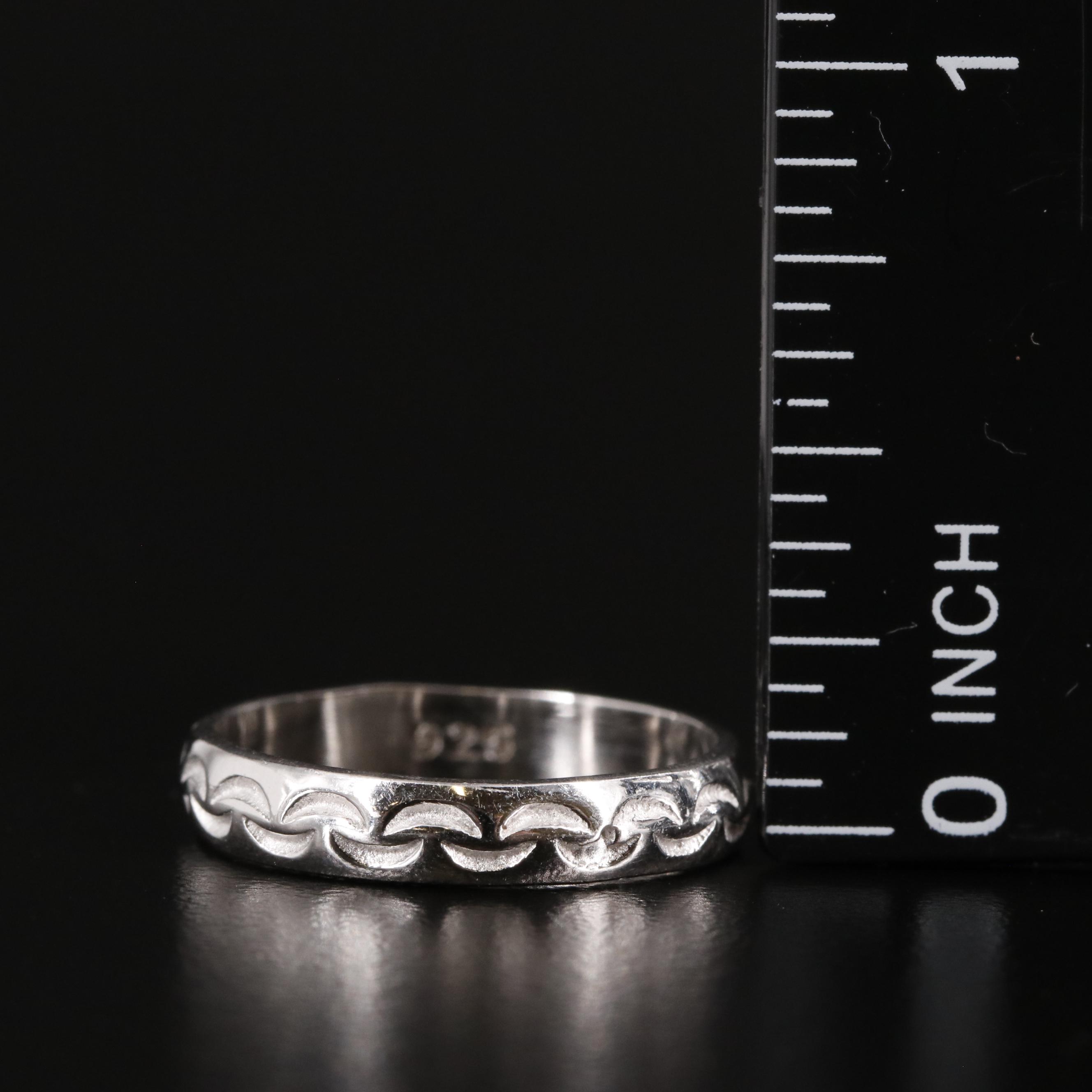 Sterling Textured Band