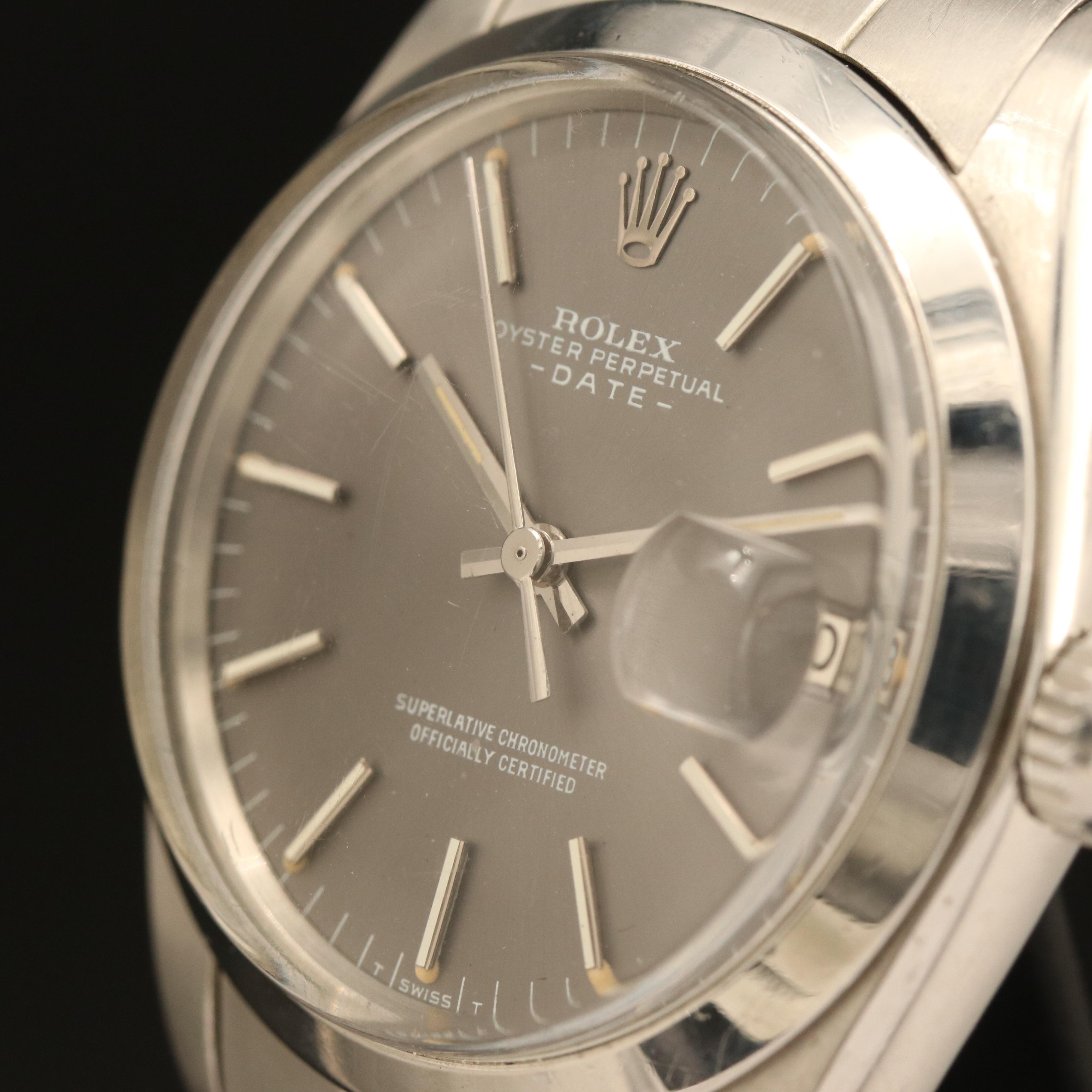 1969 Rolex Oyster Perpetual Date Stainless Steel Watch