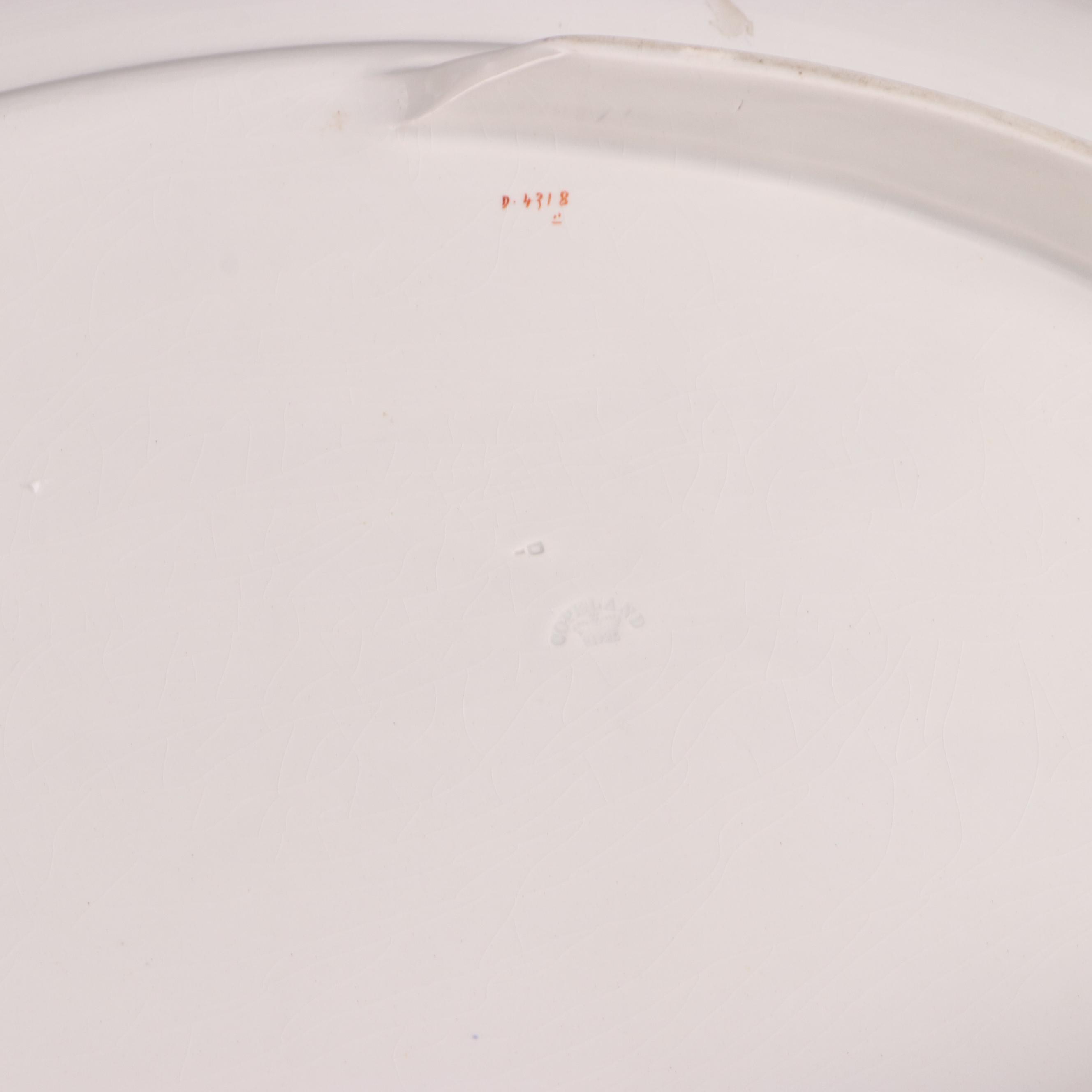 Copeland Chinoiserie Hand-Tinted Ironstone Meat Platter, 19th Century