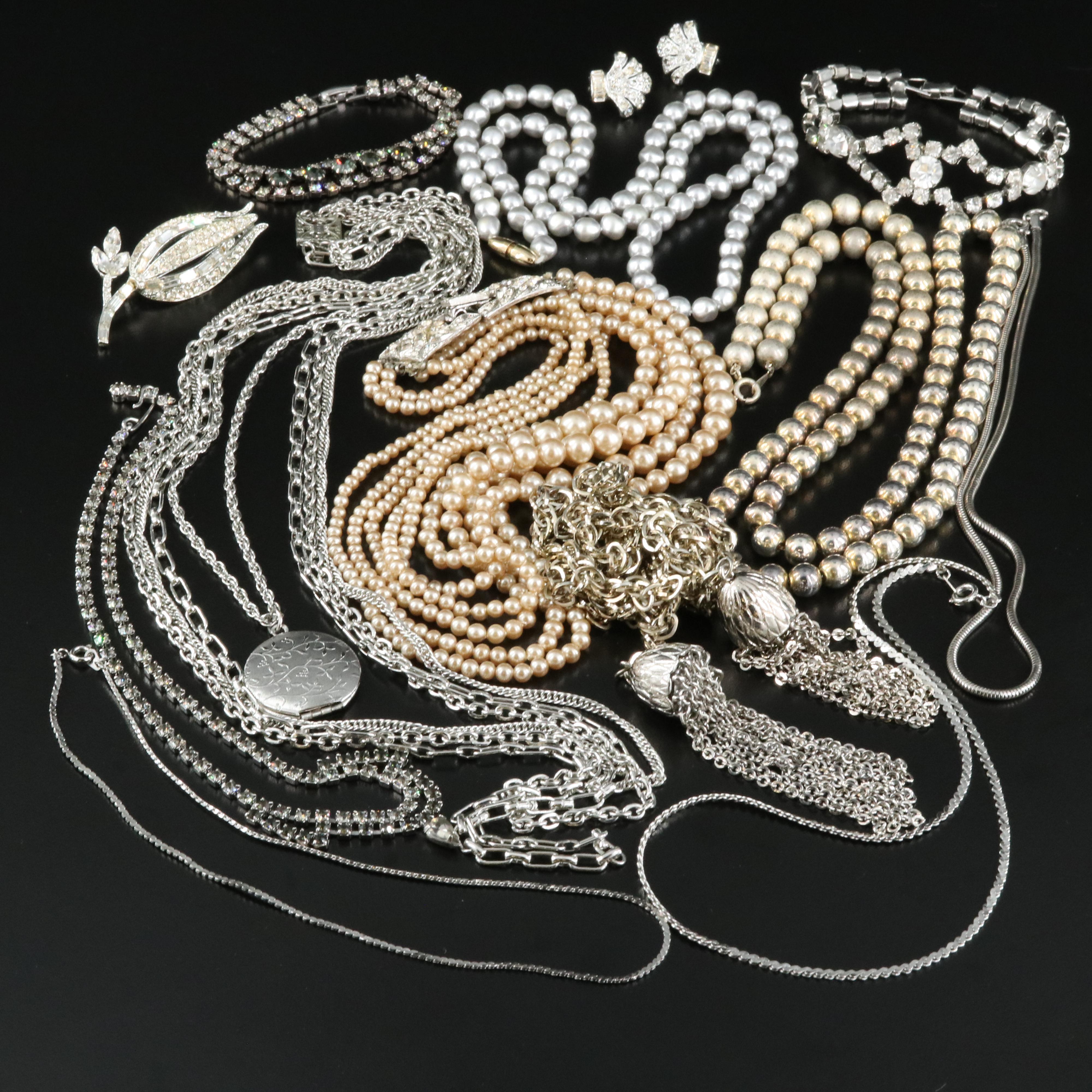 Rhinestones Featured in Vintage Jewelry Collection