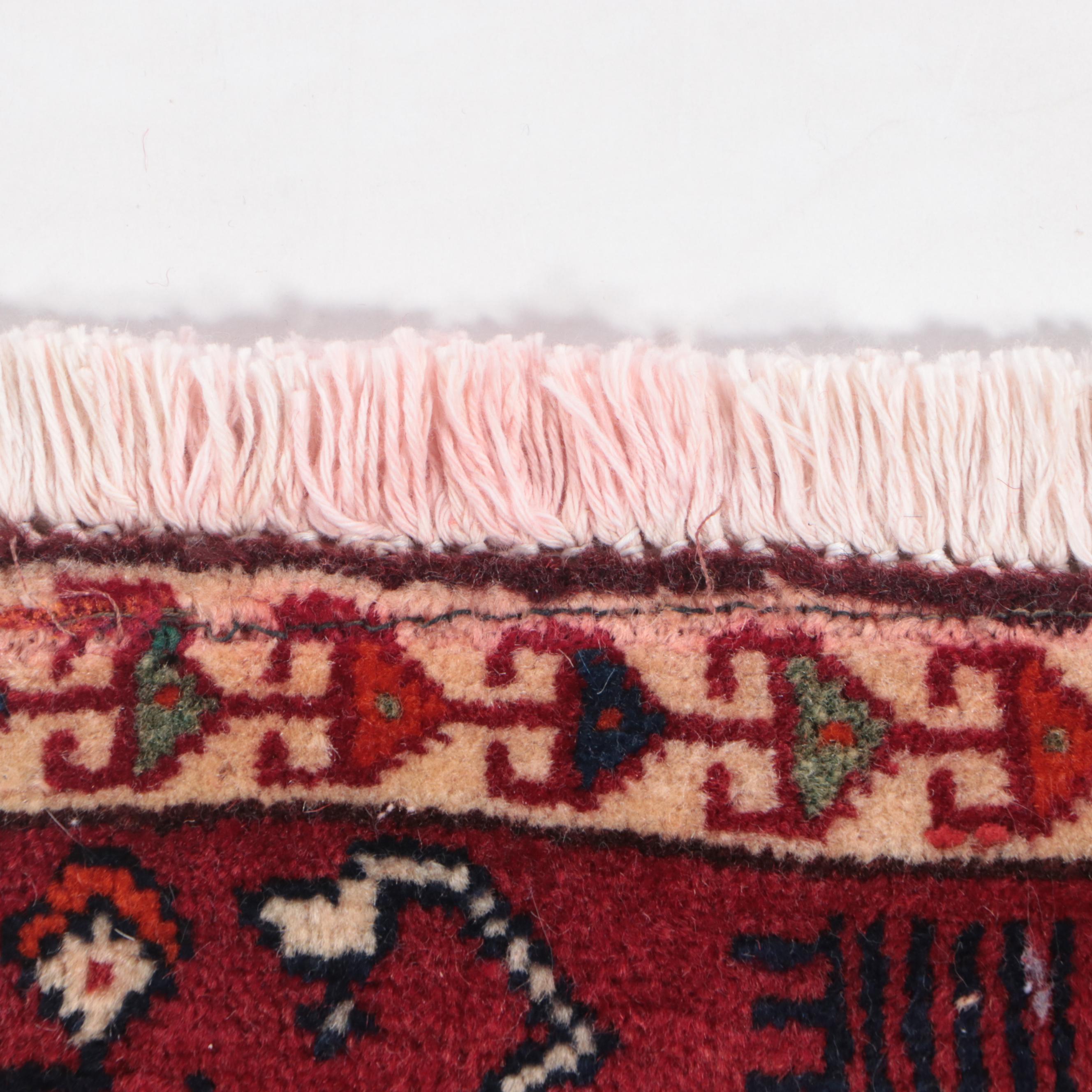 2' x 1'9 Hand-Knotted Persian Kurdish Pictorial Floor Mat