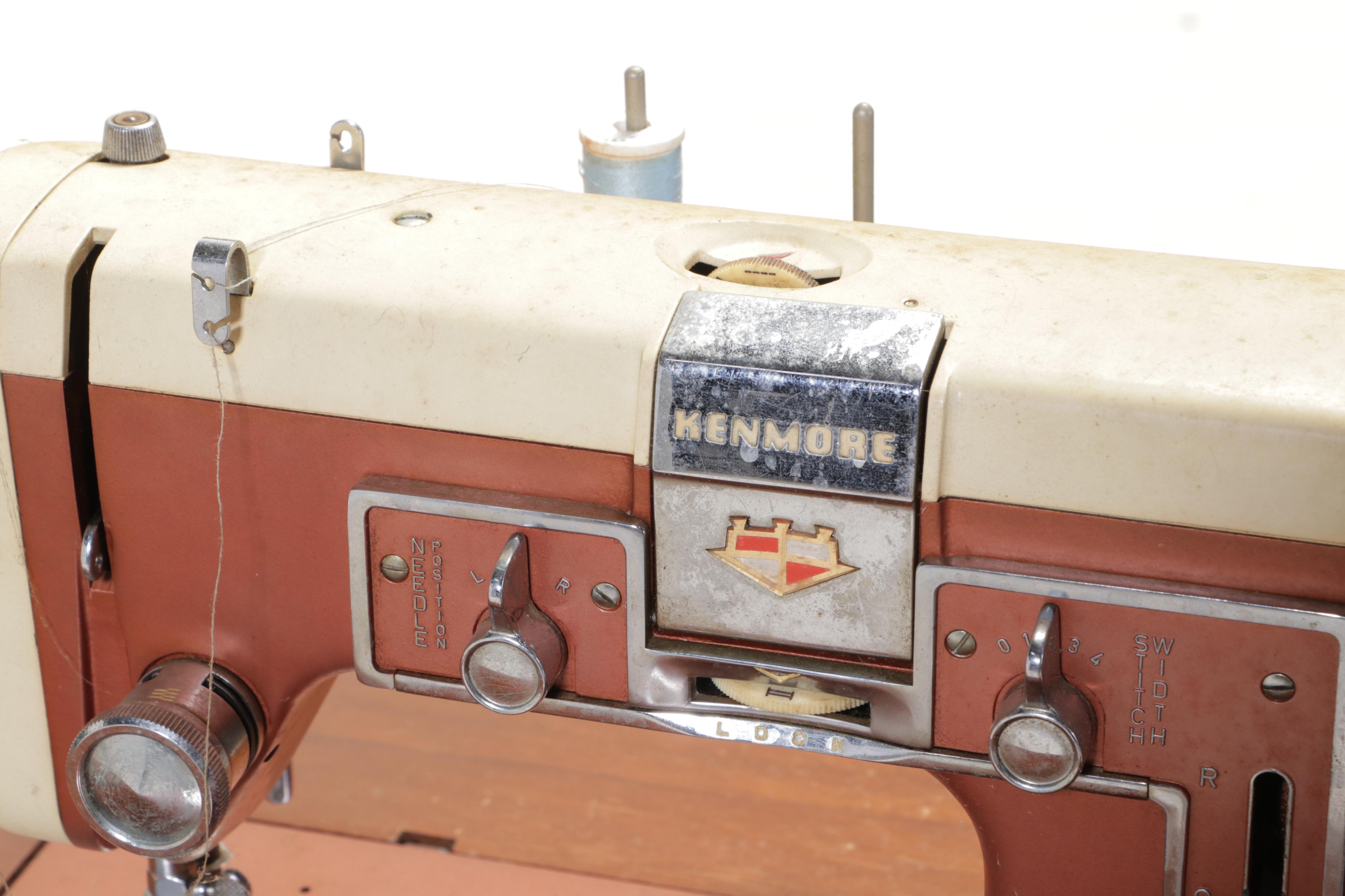 Kenmore Automatic Sewing Table in Walnut Finish
