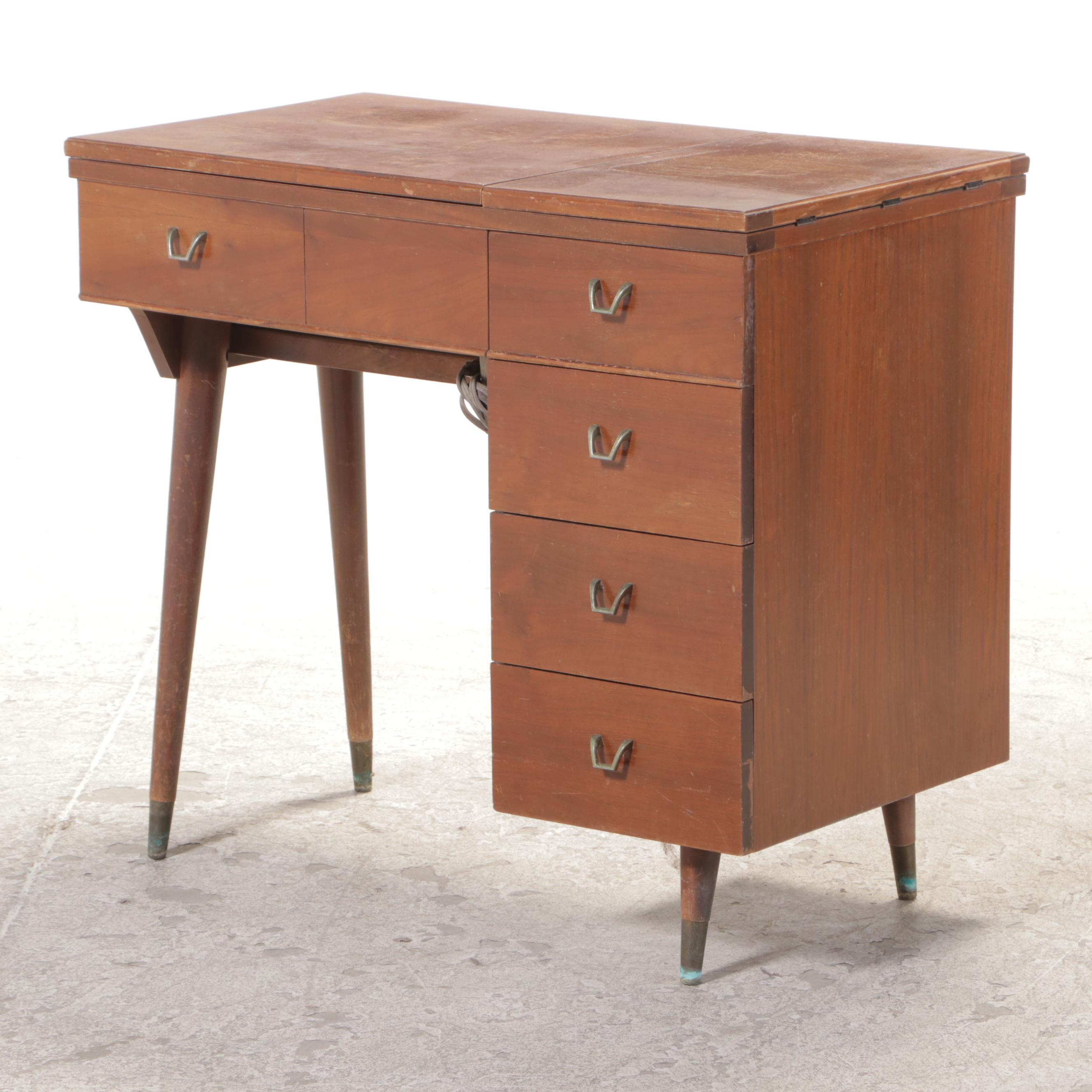 Kenmore Automatic Sewing Table in Walnut Finish