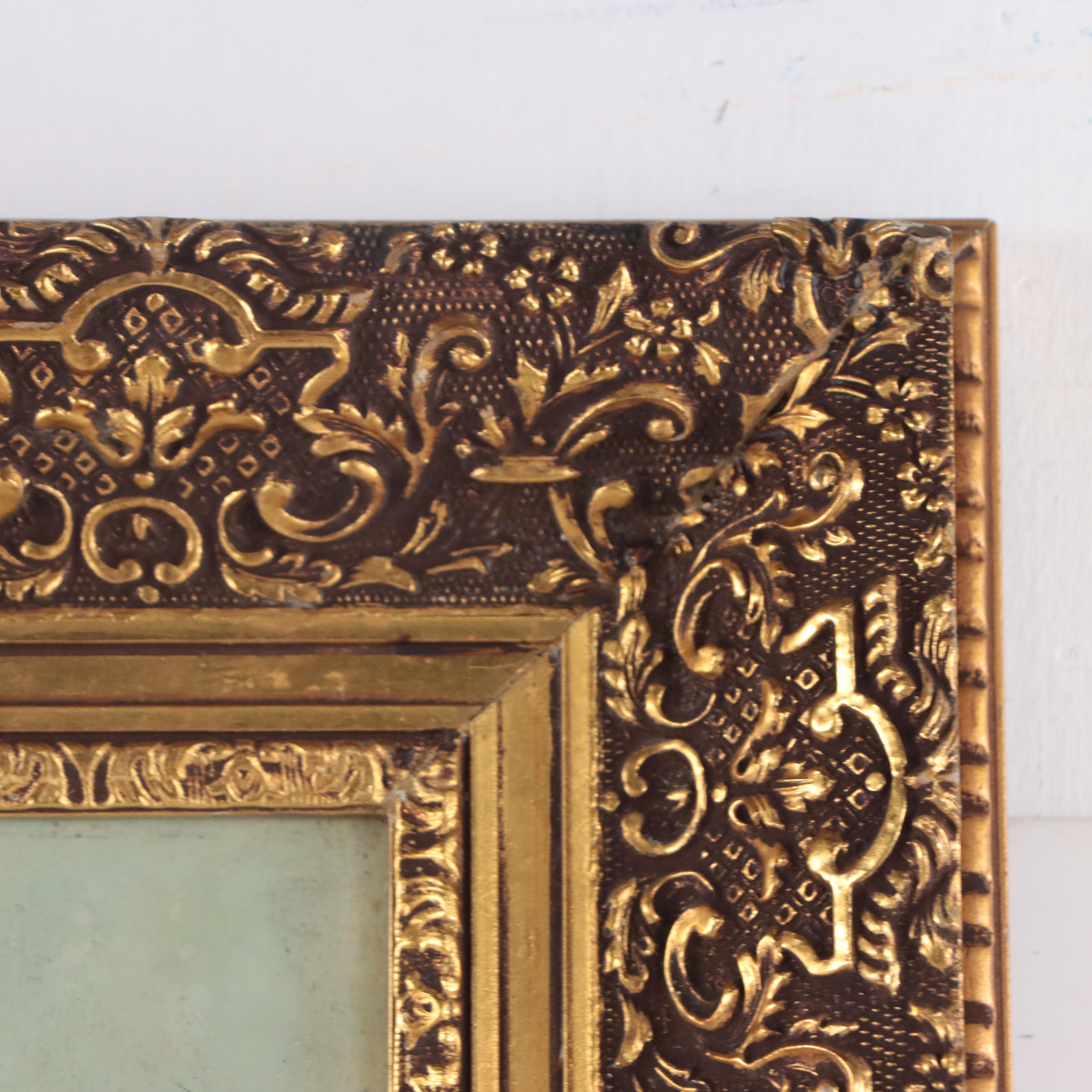 M. Ritchie Folk River Valley Landscape Oil Painting, 1894