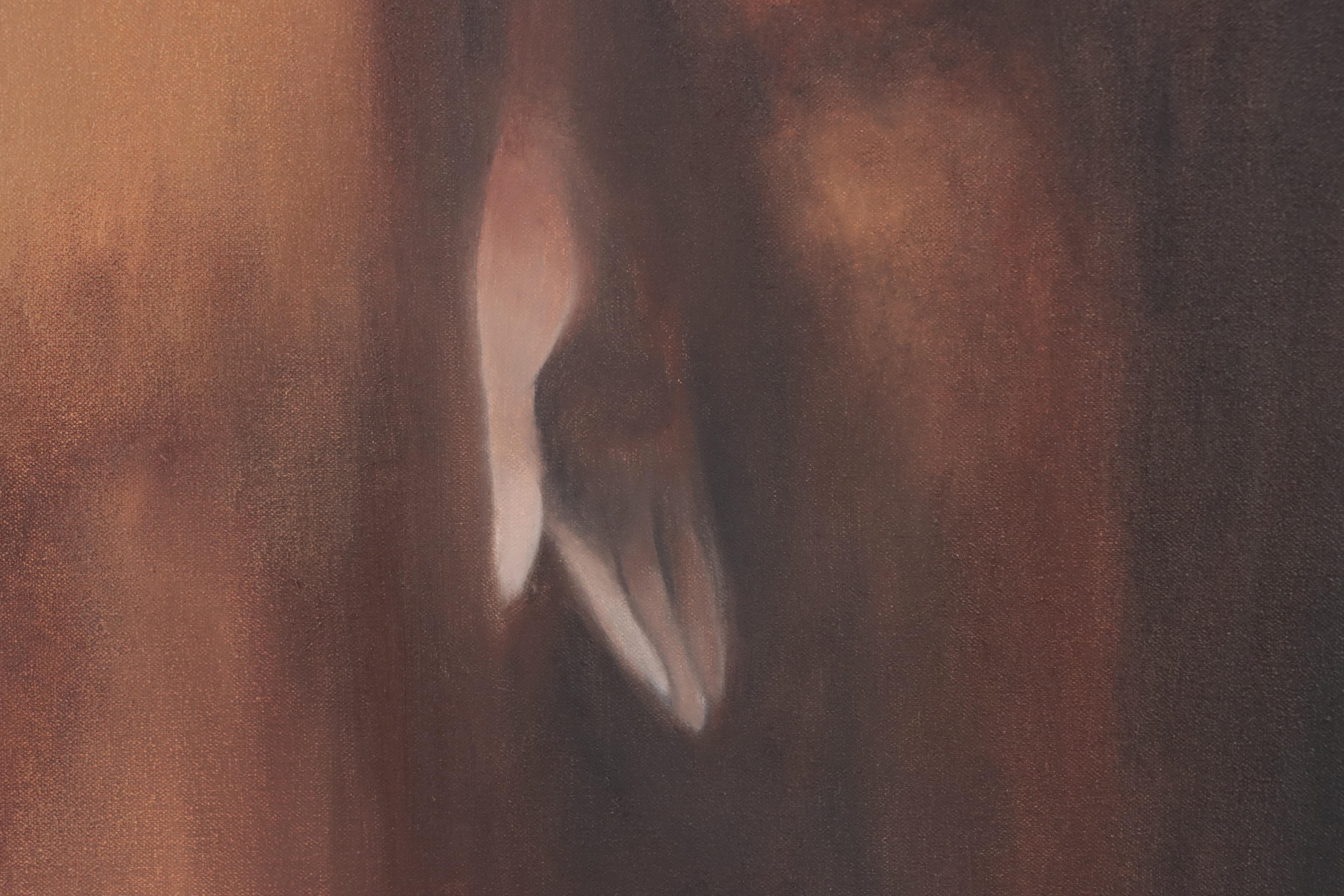 Wiederkehr Figural Oil Painting of a Woman "Empty Handed"