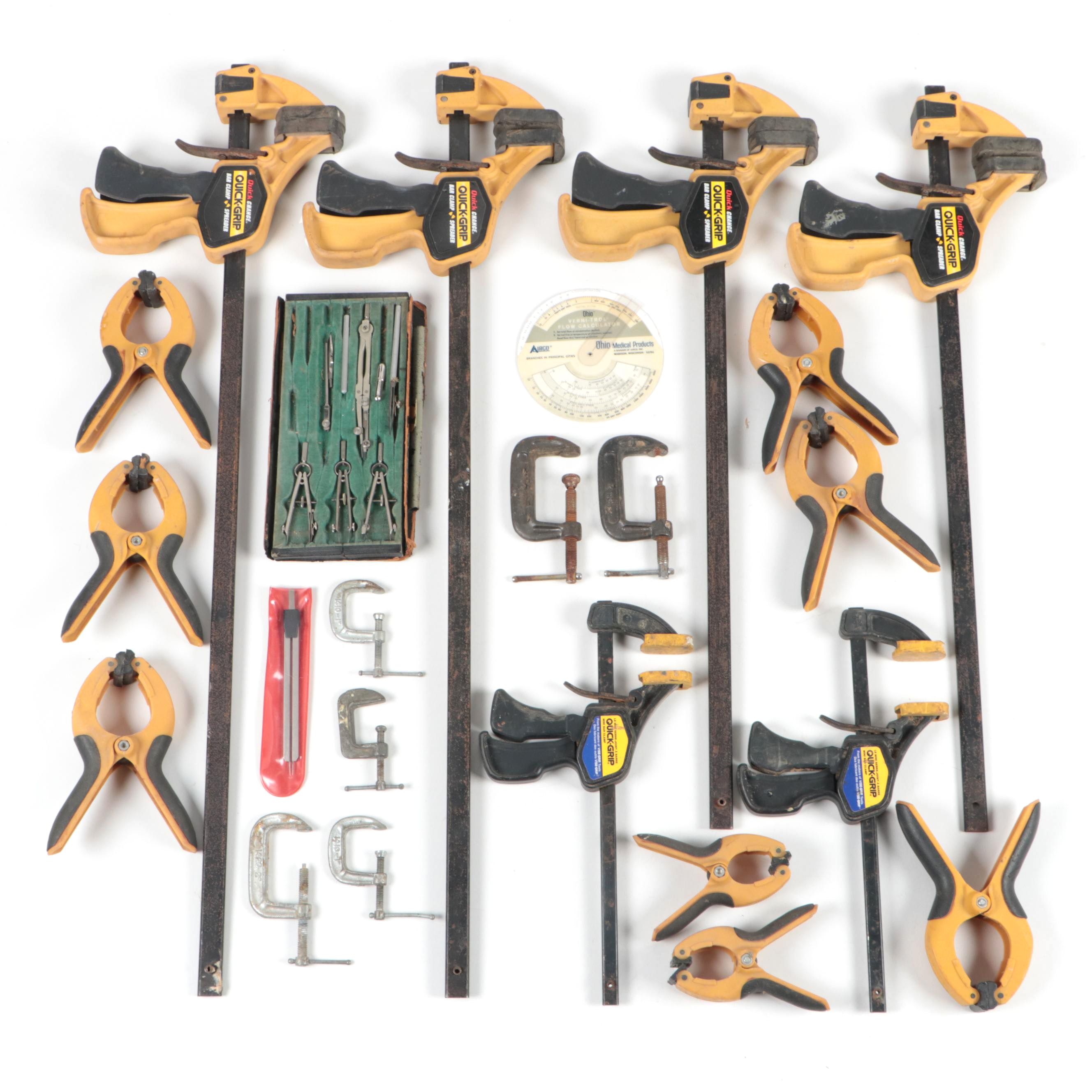 Quick-Grip Bar Clamps, Mini Bar Clamps, Drafting Tools and More