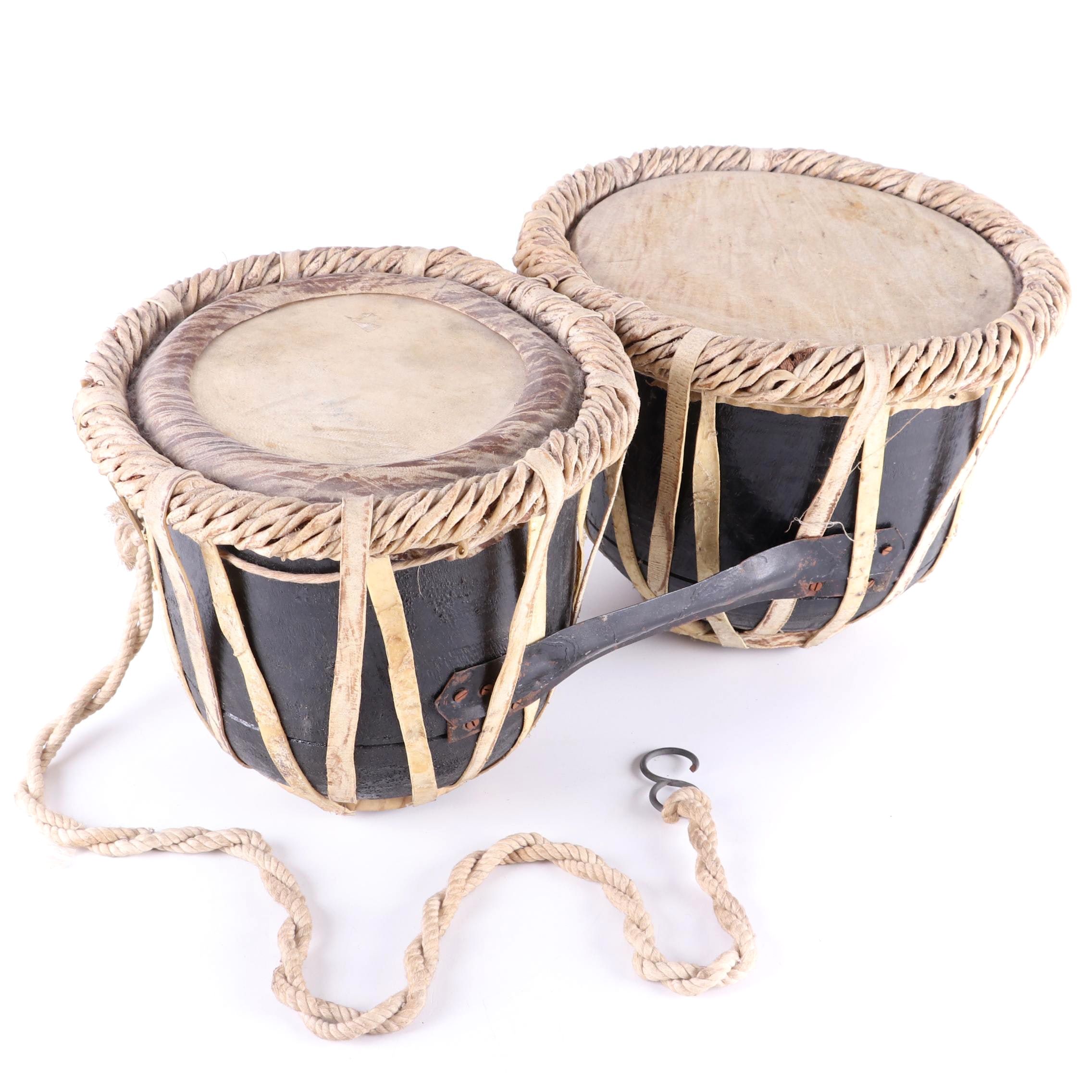 Sri-Lankan Thammettama Traditional Ceremonial Drums