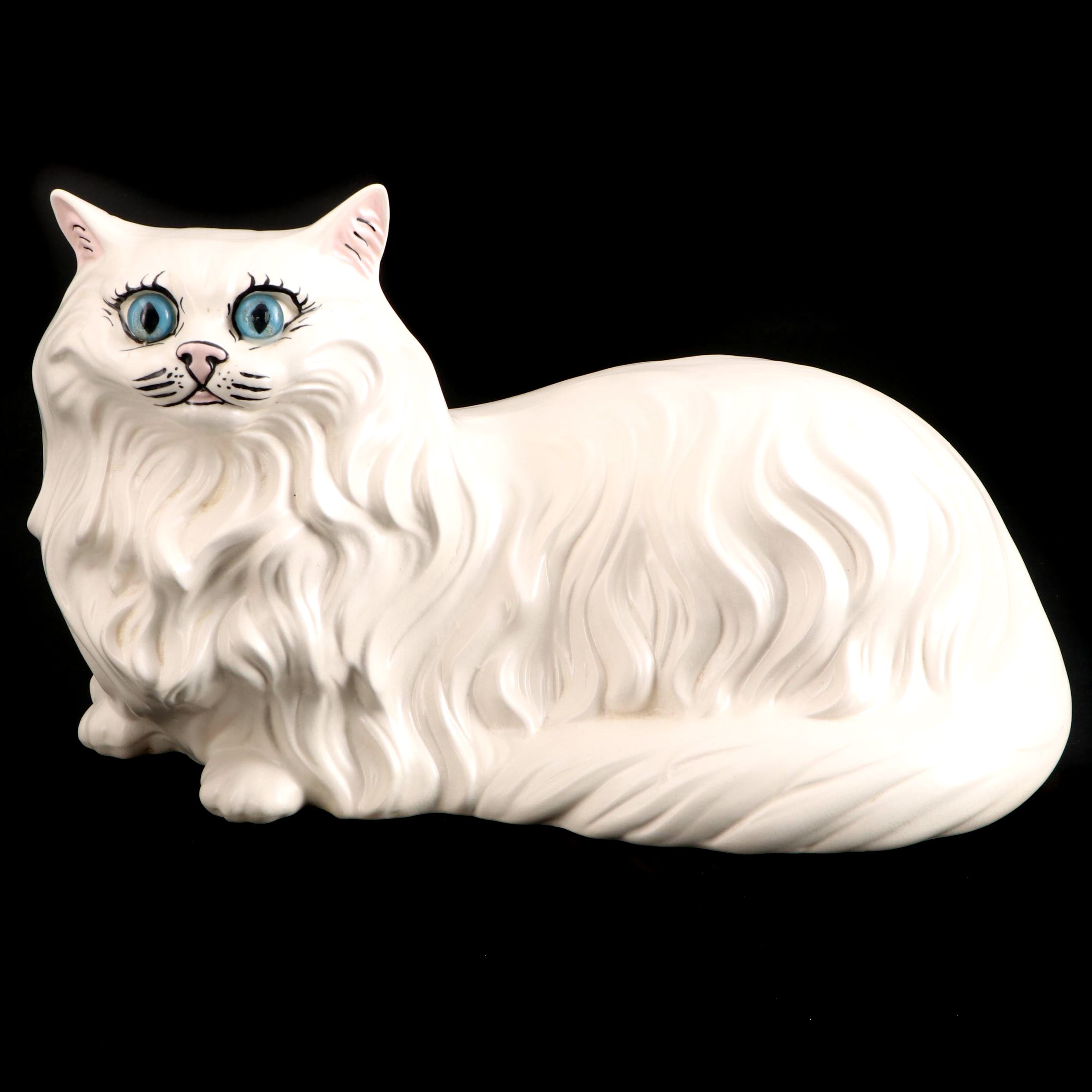 Ceramic Persian Cat Figurine, Mid to Late 20th Century
