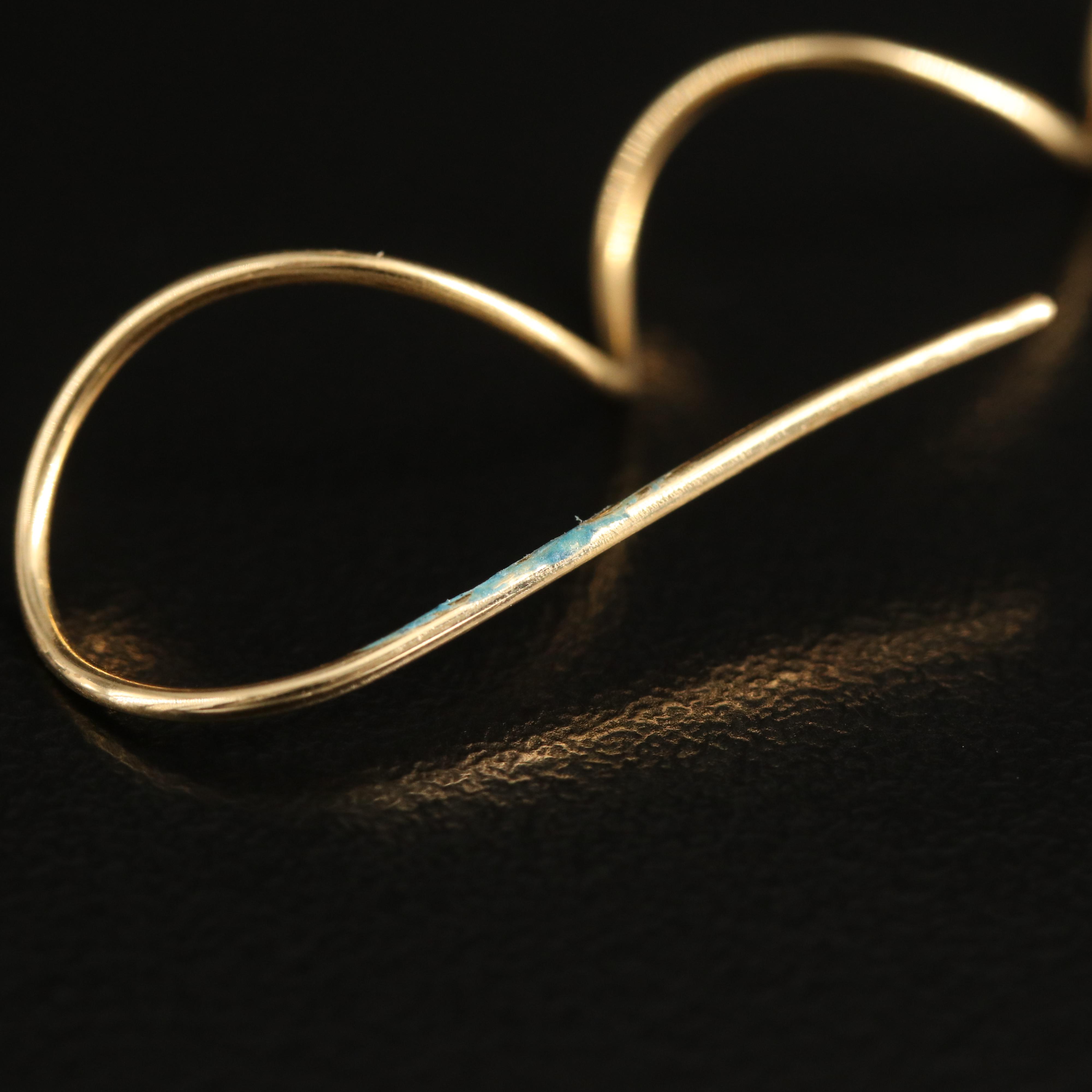 18K Pearl Spiral Threader Earrings