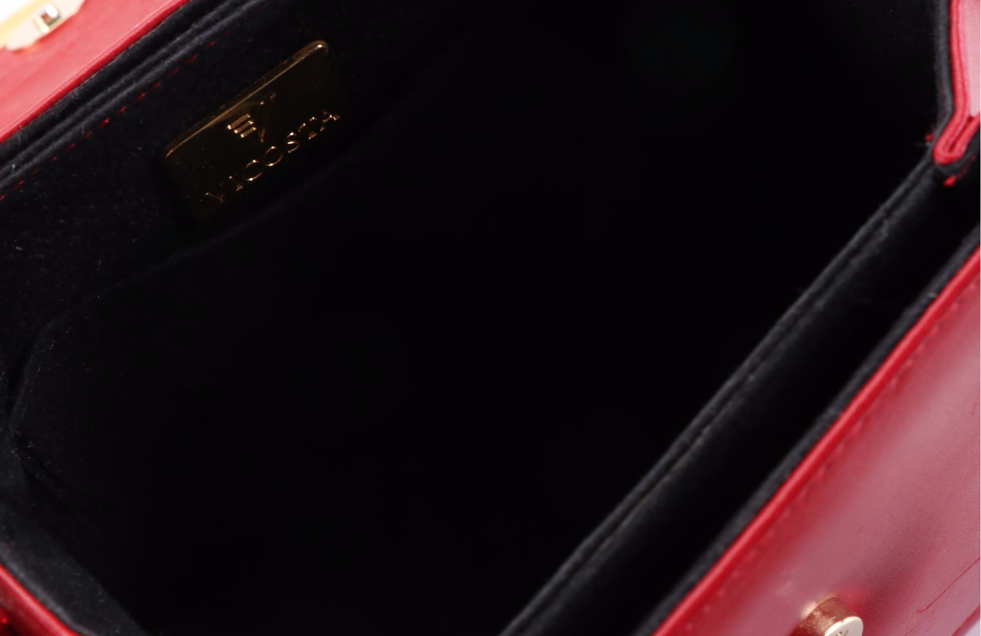 Vicosta Structured Crossbody Bag in Red Leather