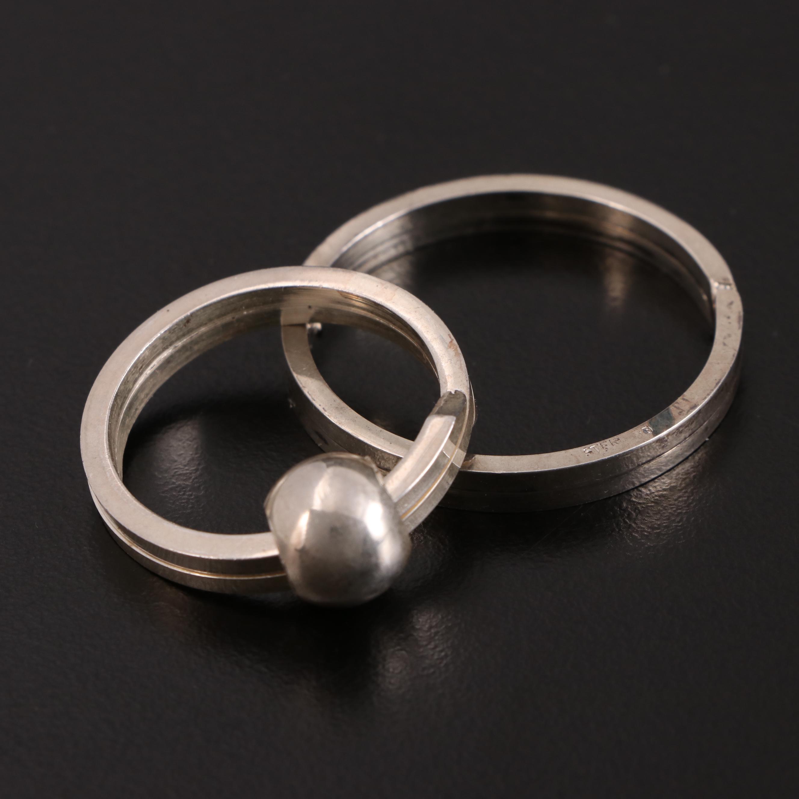 Sterling Silver Key Rings