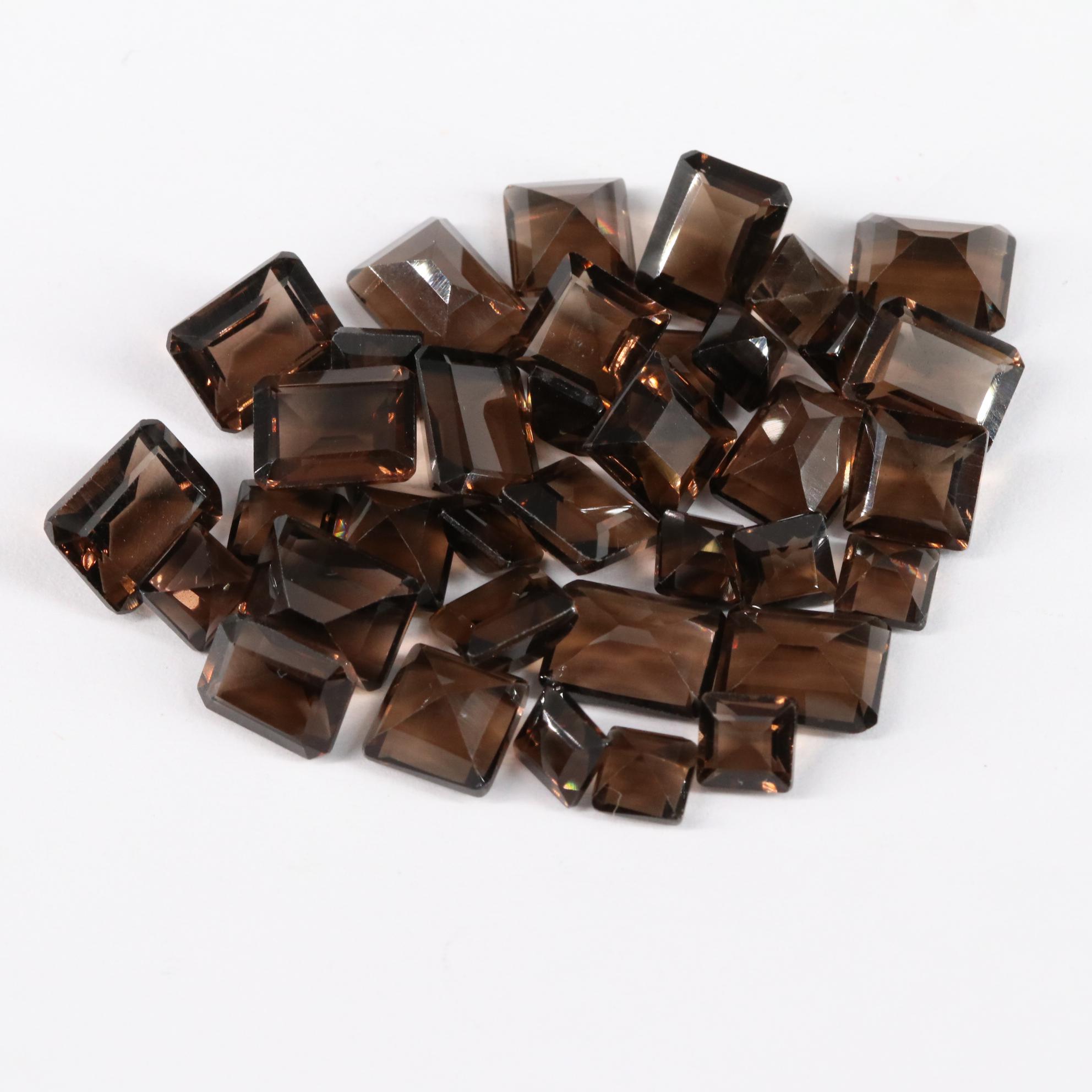 Loose 49.40 CTW Smoky Quartz