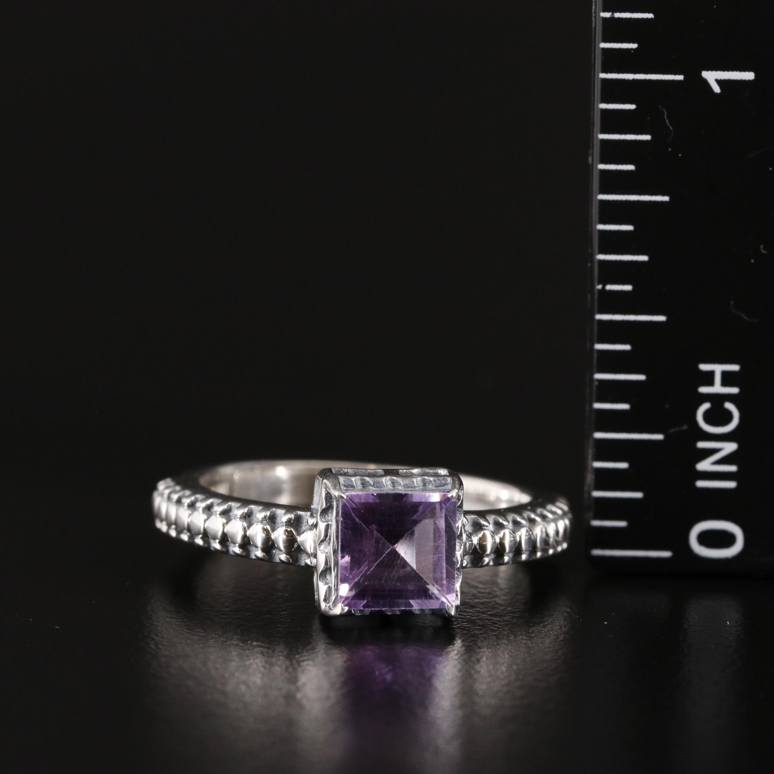 Sterling and Amethyst Ring