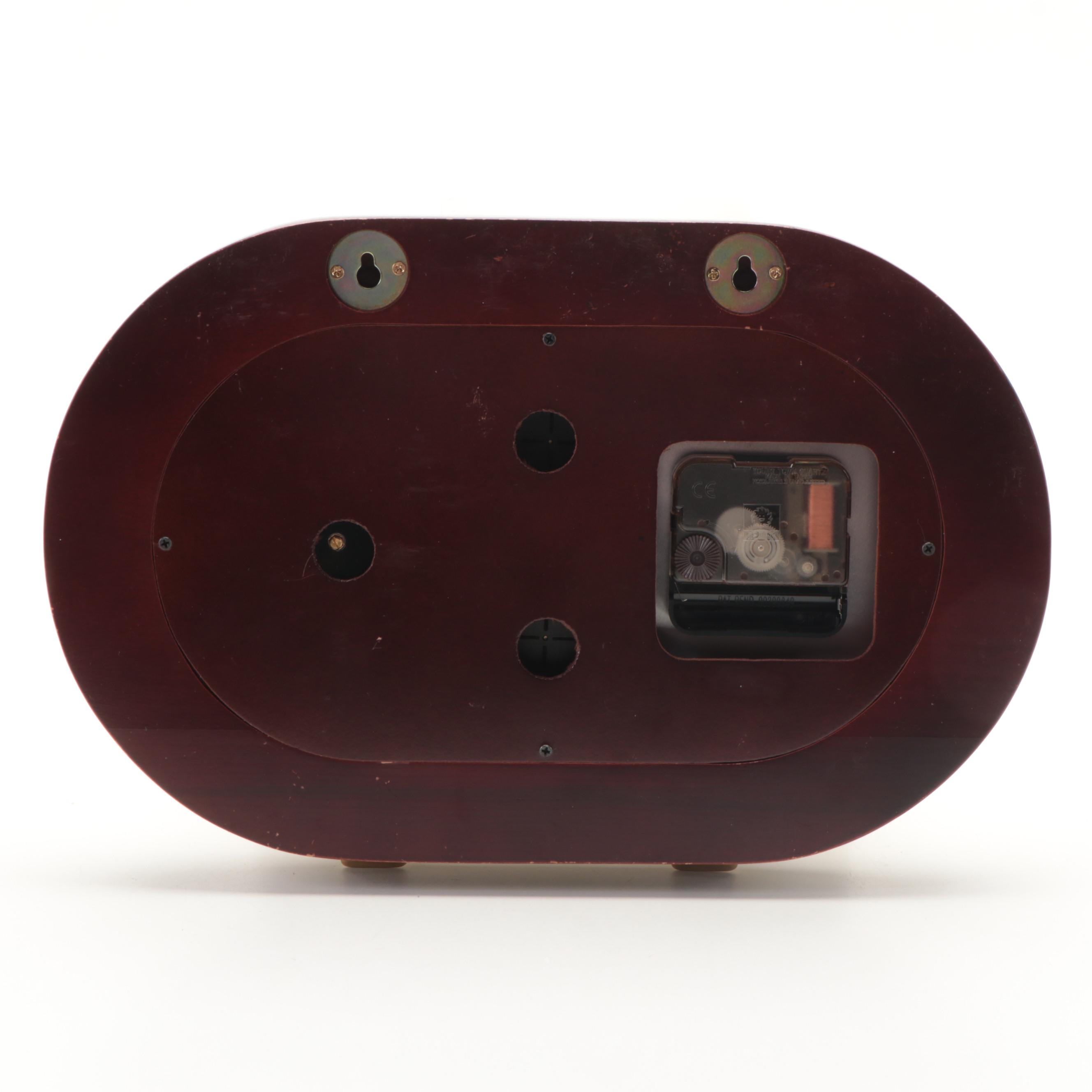 Bey-Berk Laquered Brass Porthole Time and Tide Clock, Thermometer and Hygrometer