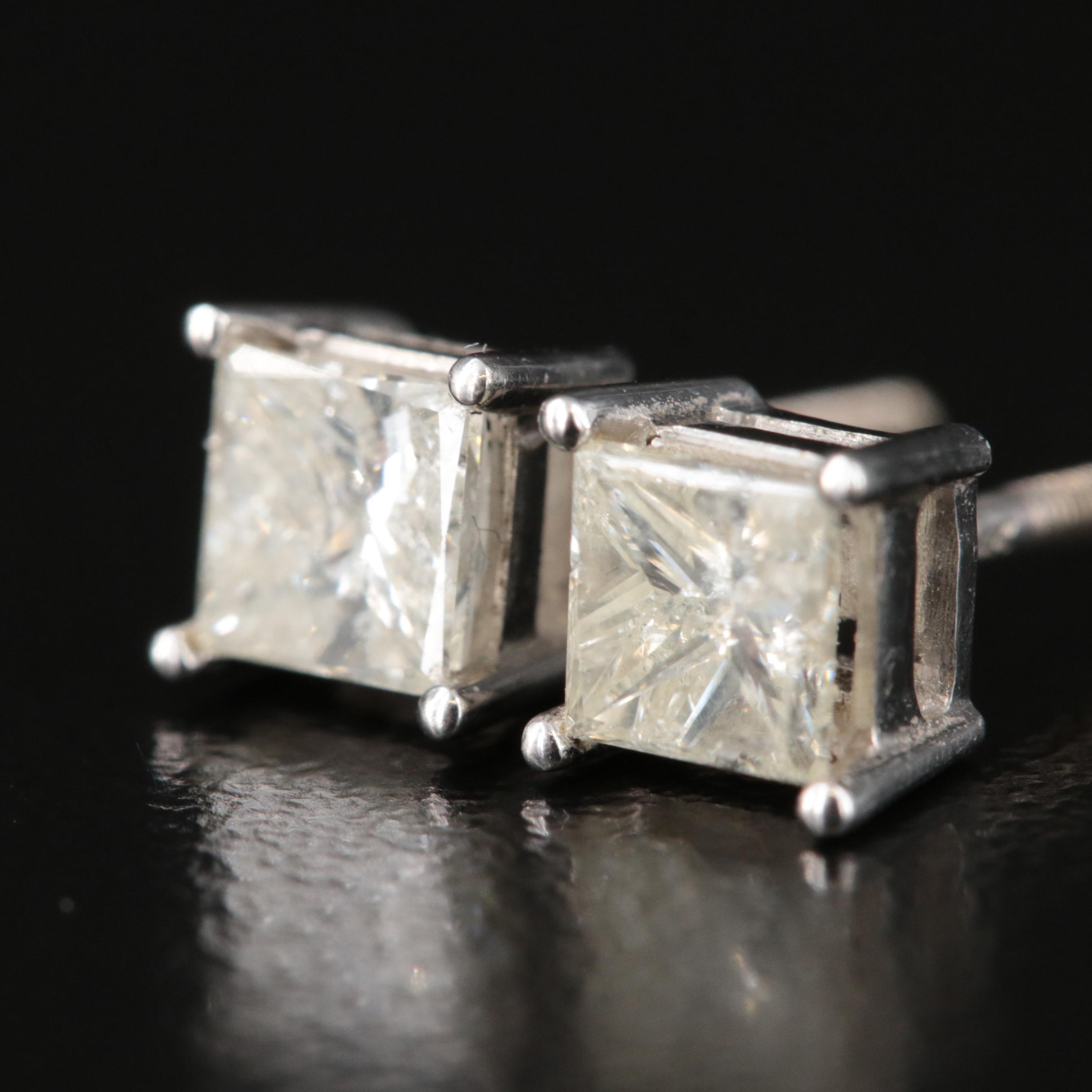 14K 0.98 CTW Diamond Stud Earrings