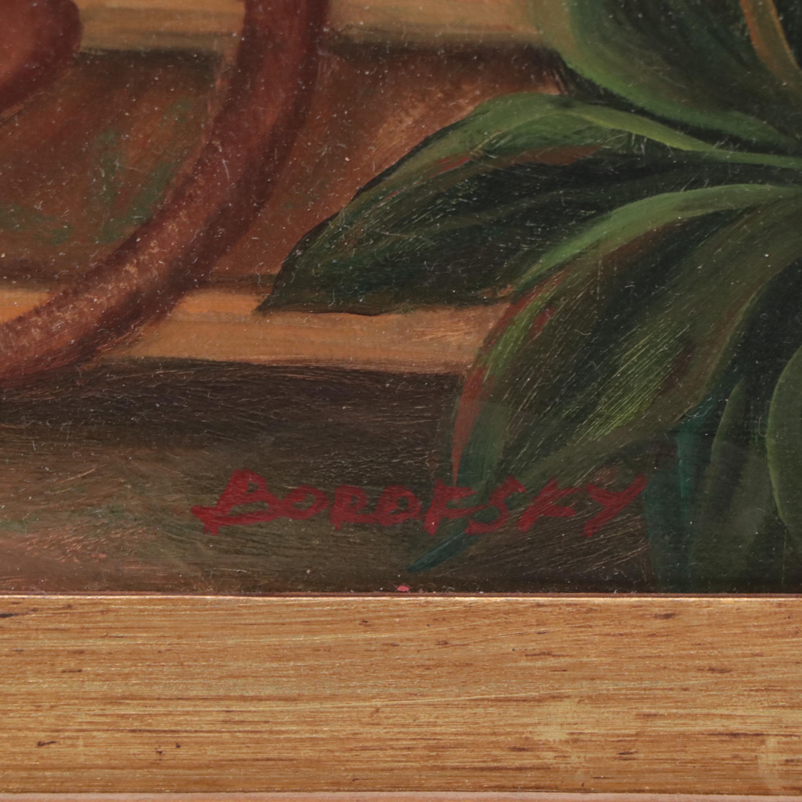 Borofsky Oil Painting of Anthropomorphic Monkey