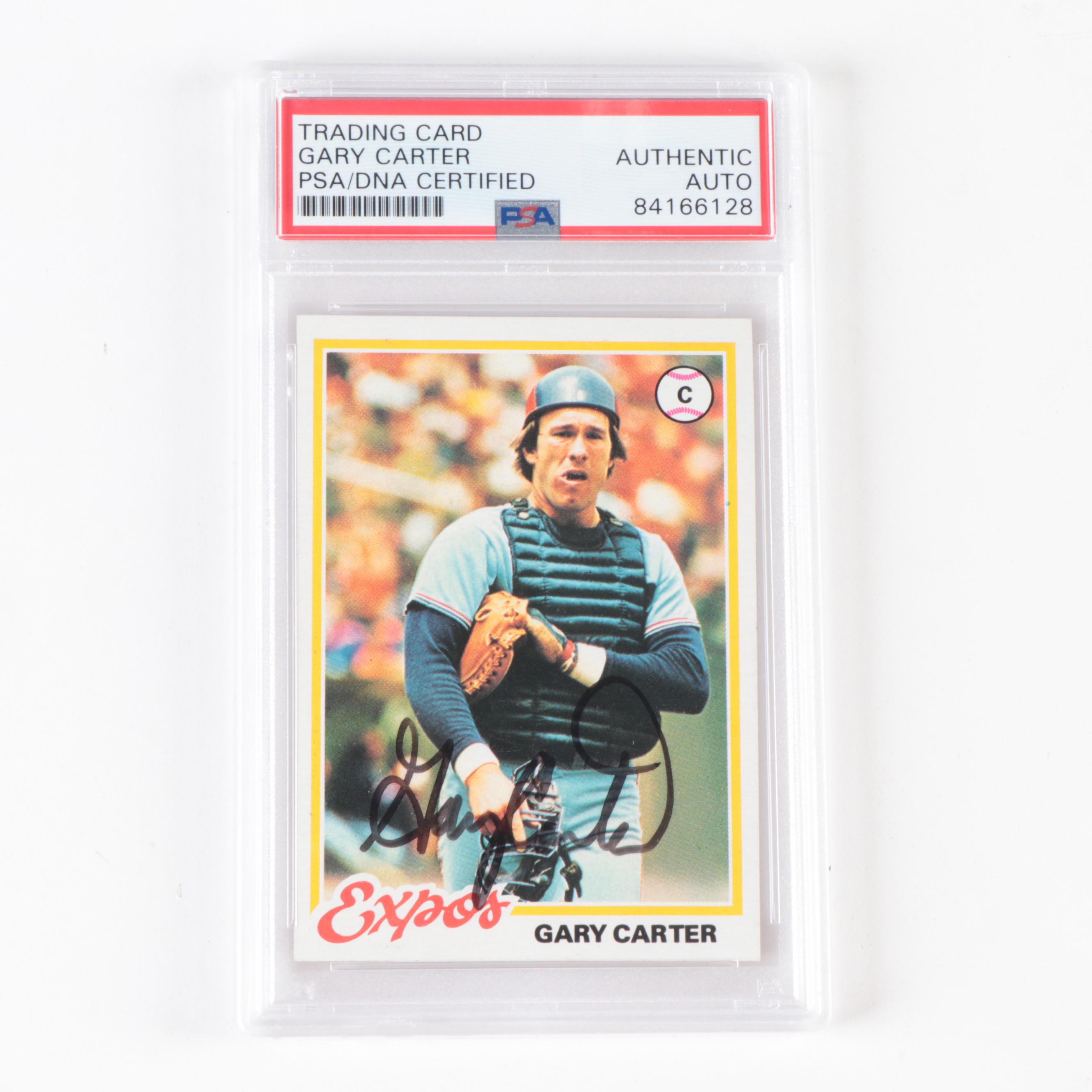 Gary Carter and Andre Dawson Signed Montreal Expos PSA Authentic Card, Photo