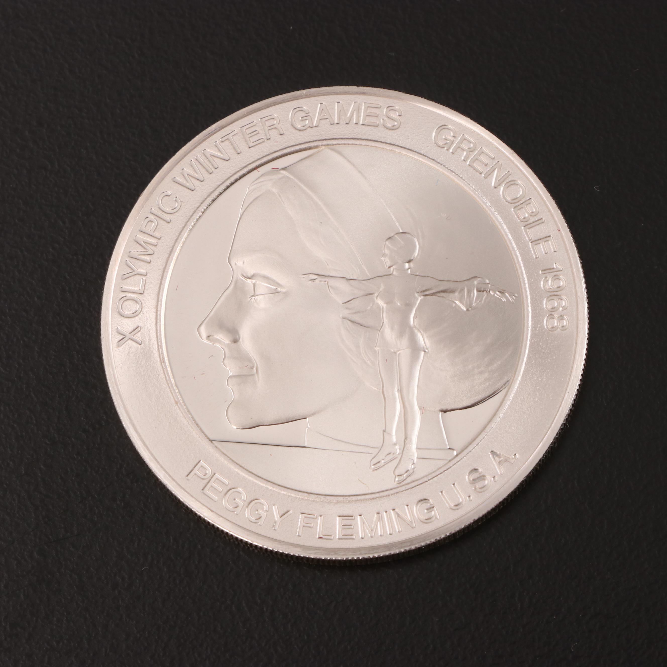 The Franklin Mint "Great Olympic Moments" Sterling Silver Medals Set