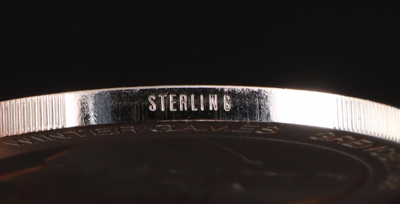 The Franklin Mint "Great Olympic Moments" Sterling Silver Medals Set