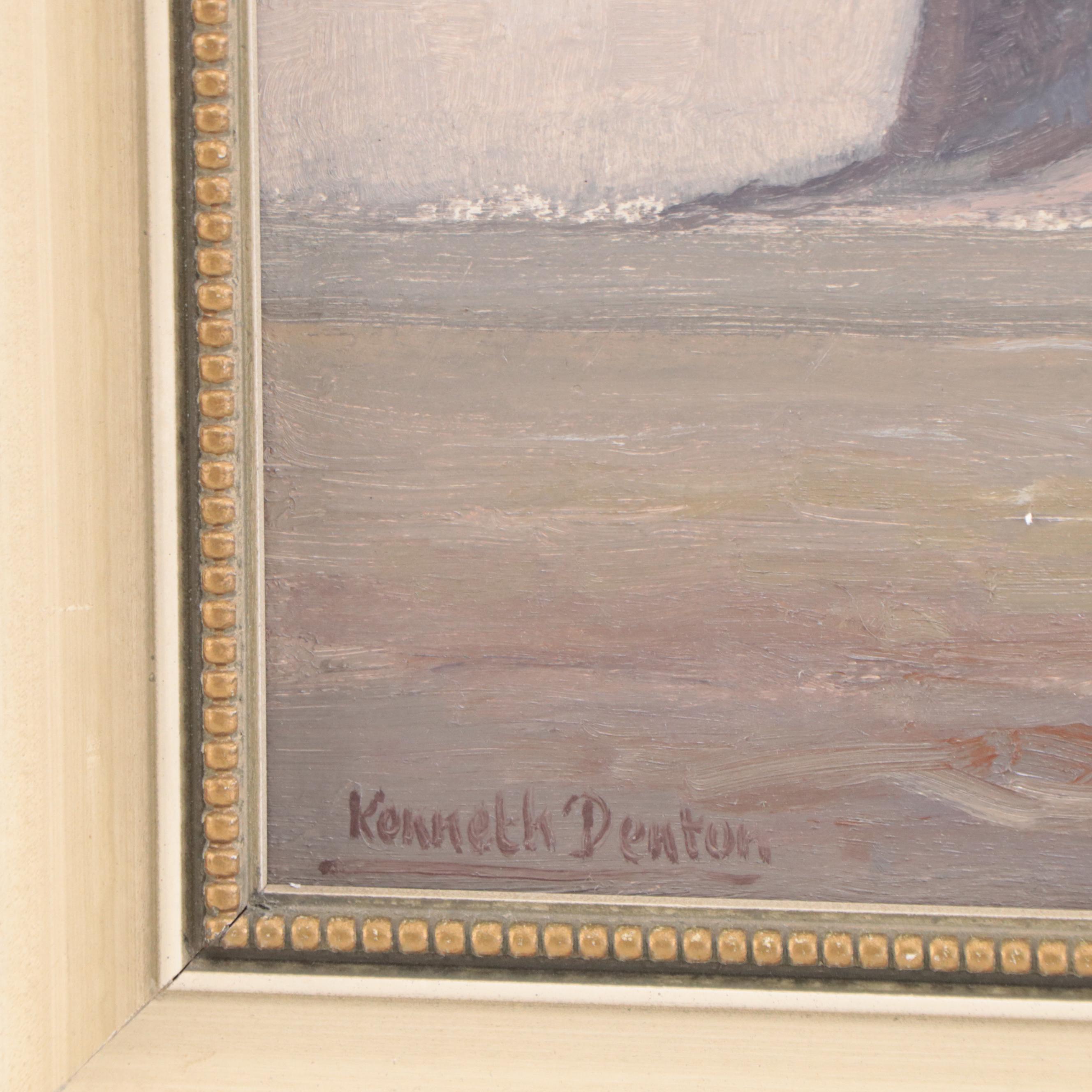 Kenneth Denton Gibraltar Coastal Landscape "The Rock"