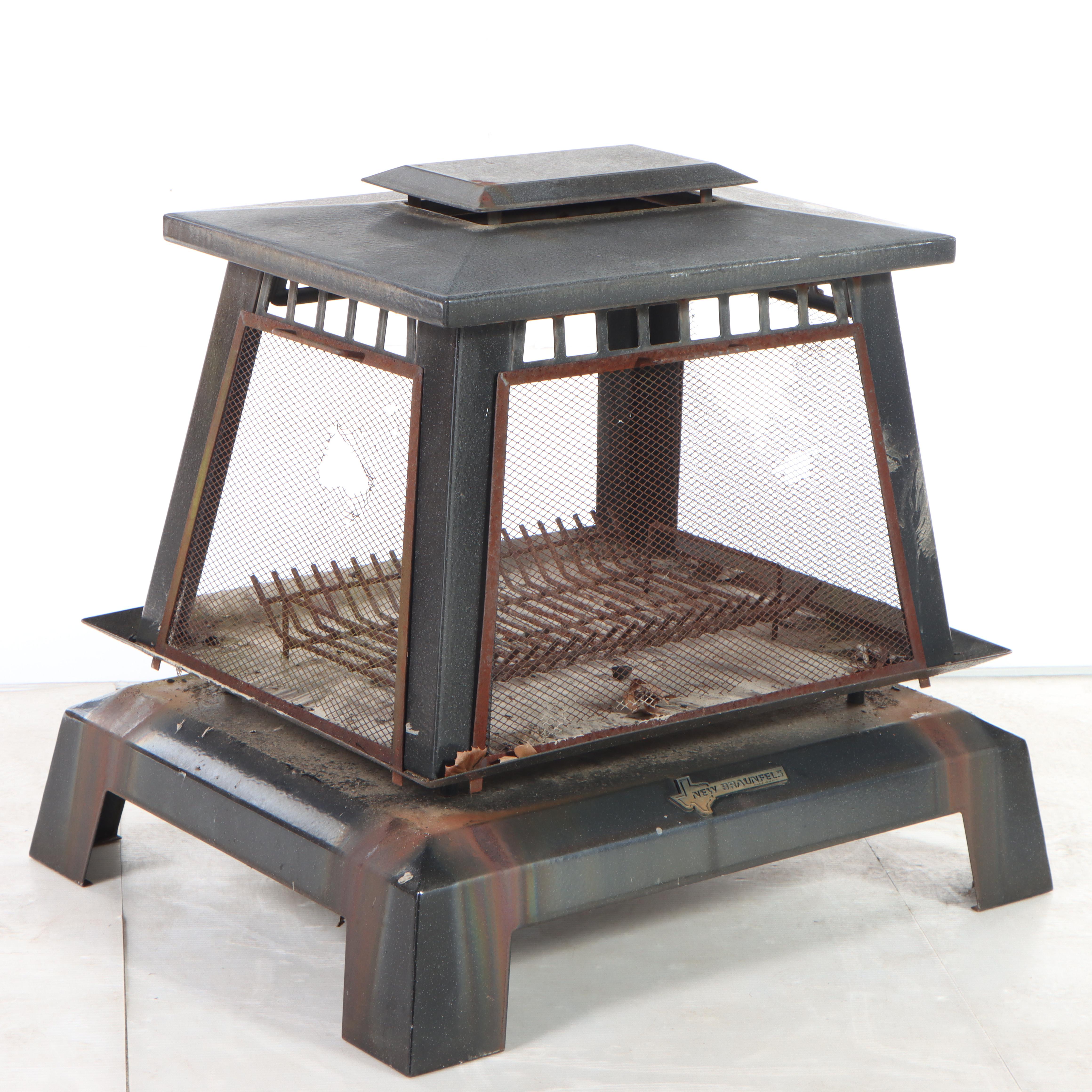 New Braunfels Metal Outdoor Fireplace