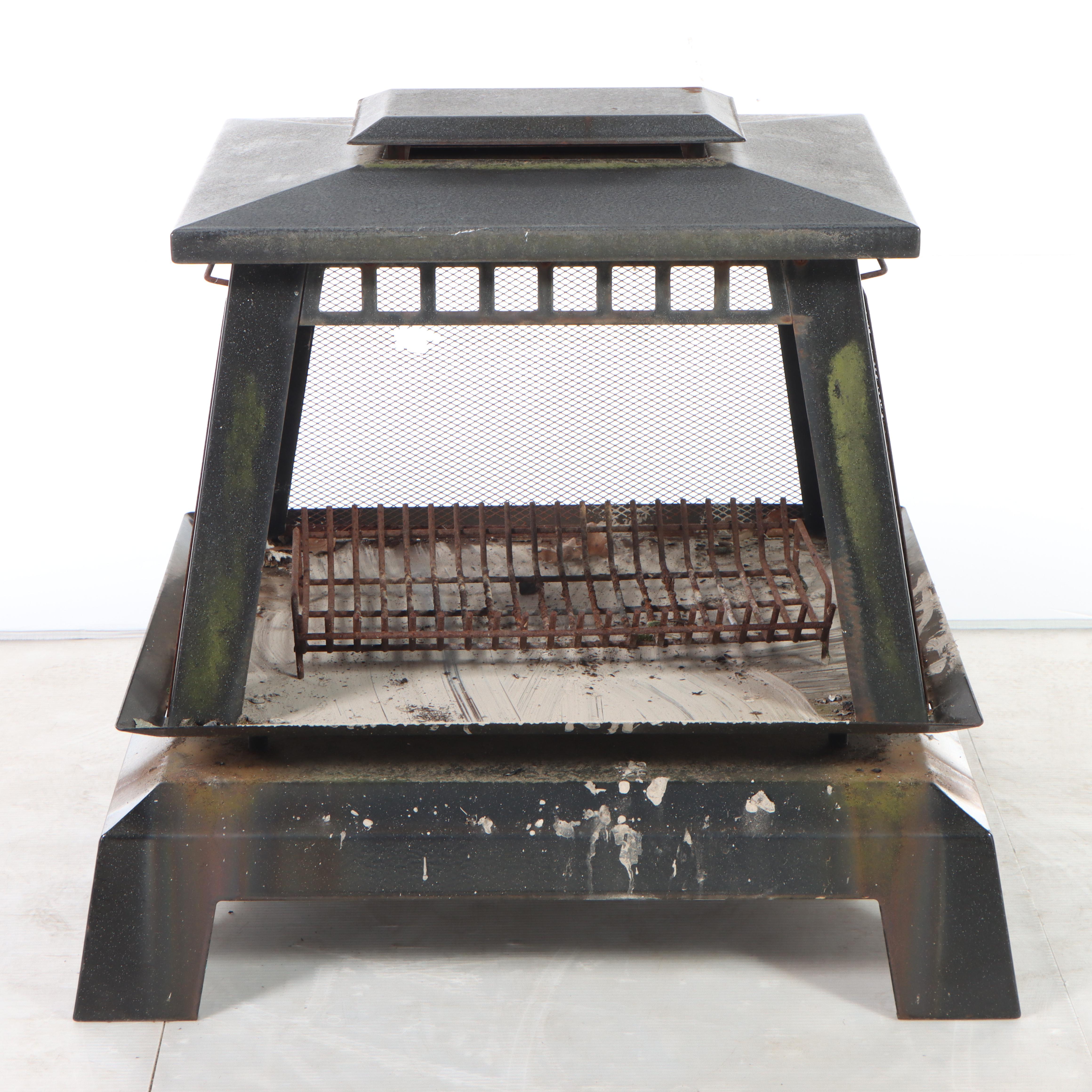New Braunfels Metal Outdoor Fireplace