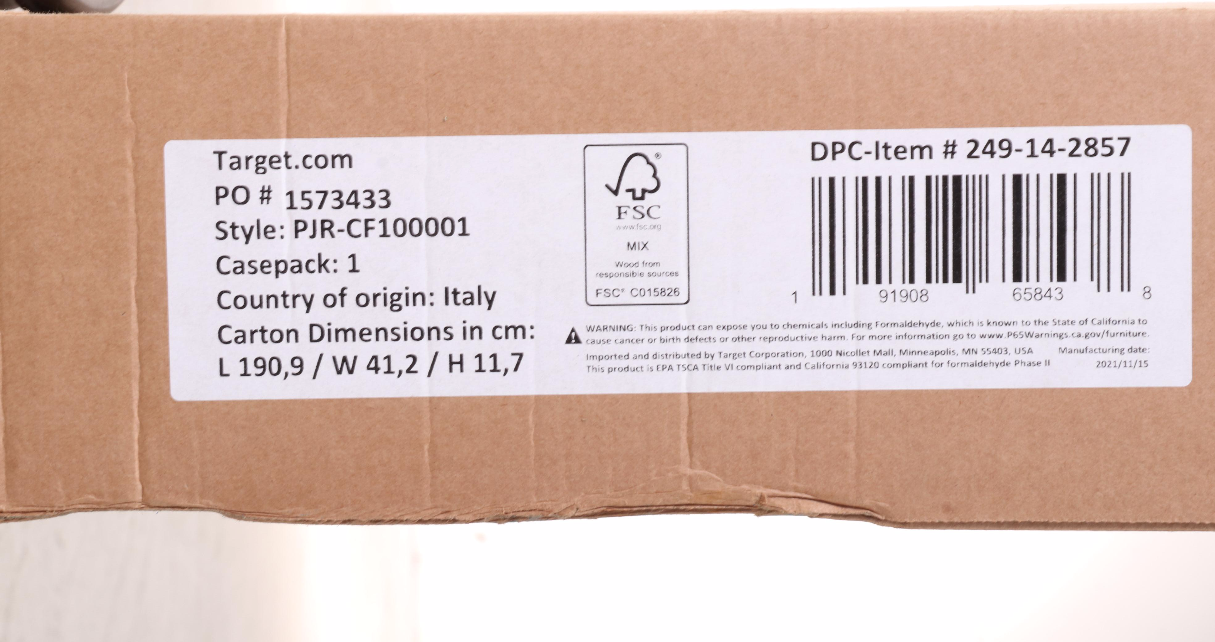 Project 62 Brannandale Five-Shelf Walnut Finish Bookcase