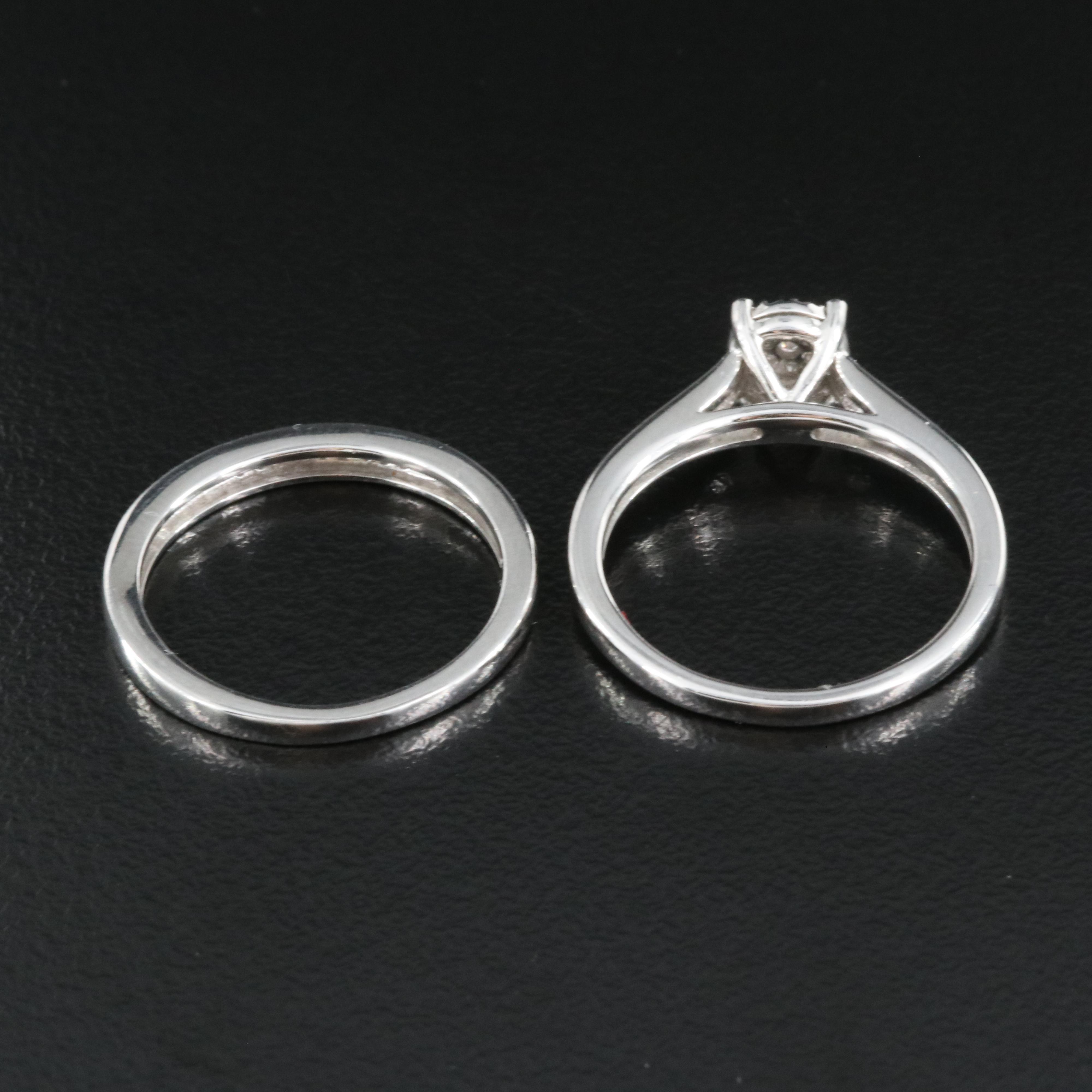 10K 0.20 CTW Diamond Ring and Band Set