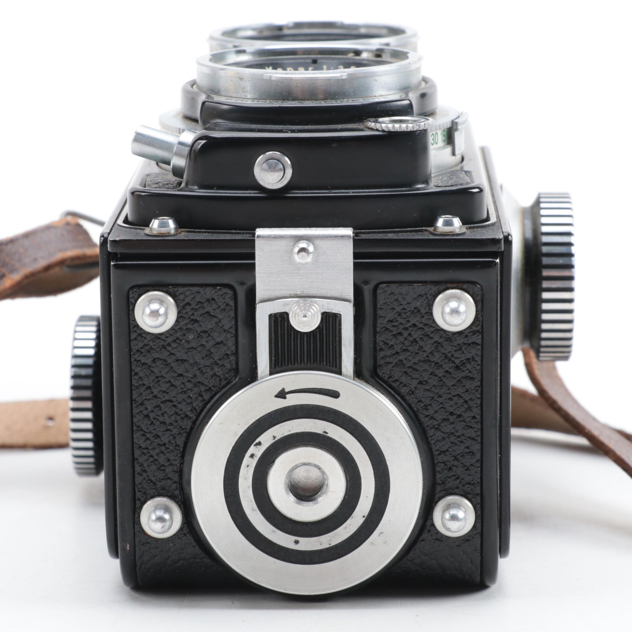 Rollei Rolleiflex Medium Format TLR Camera with Leather Case