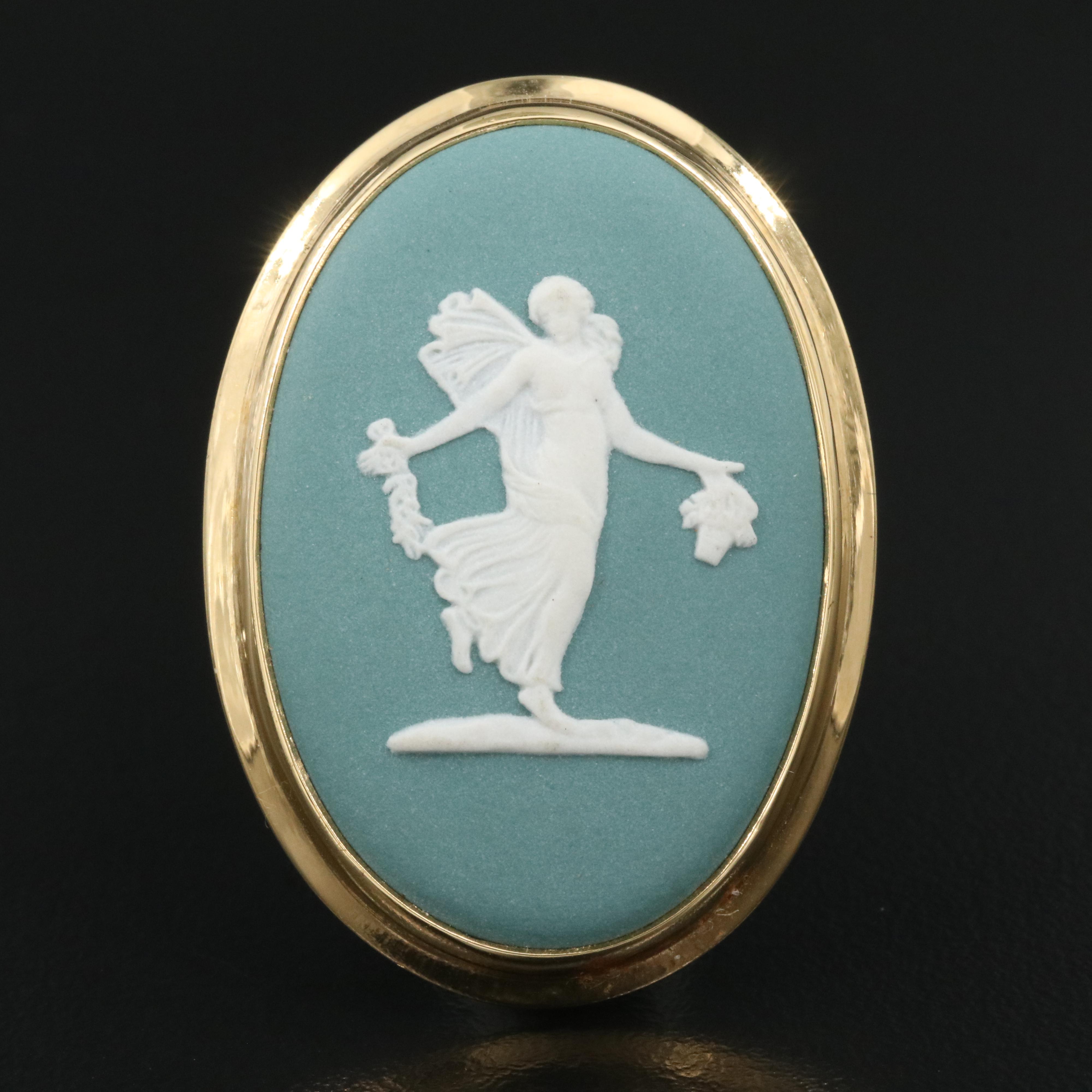 Wedgwood Jasperware Cameo Brooch