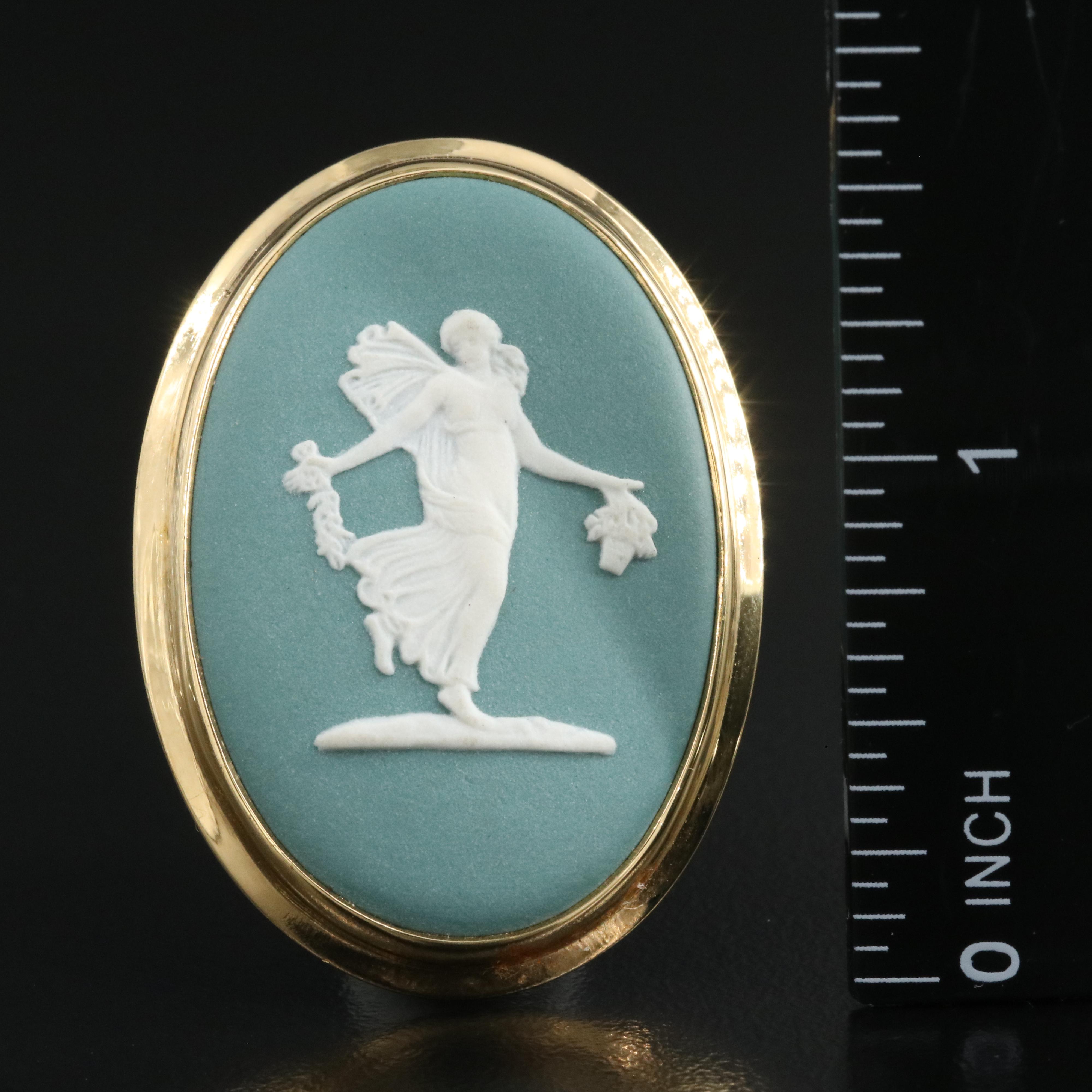 Wedgwood Jasperware Cameo Brooch