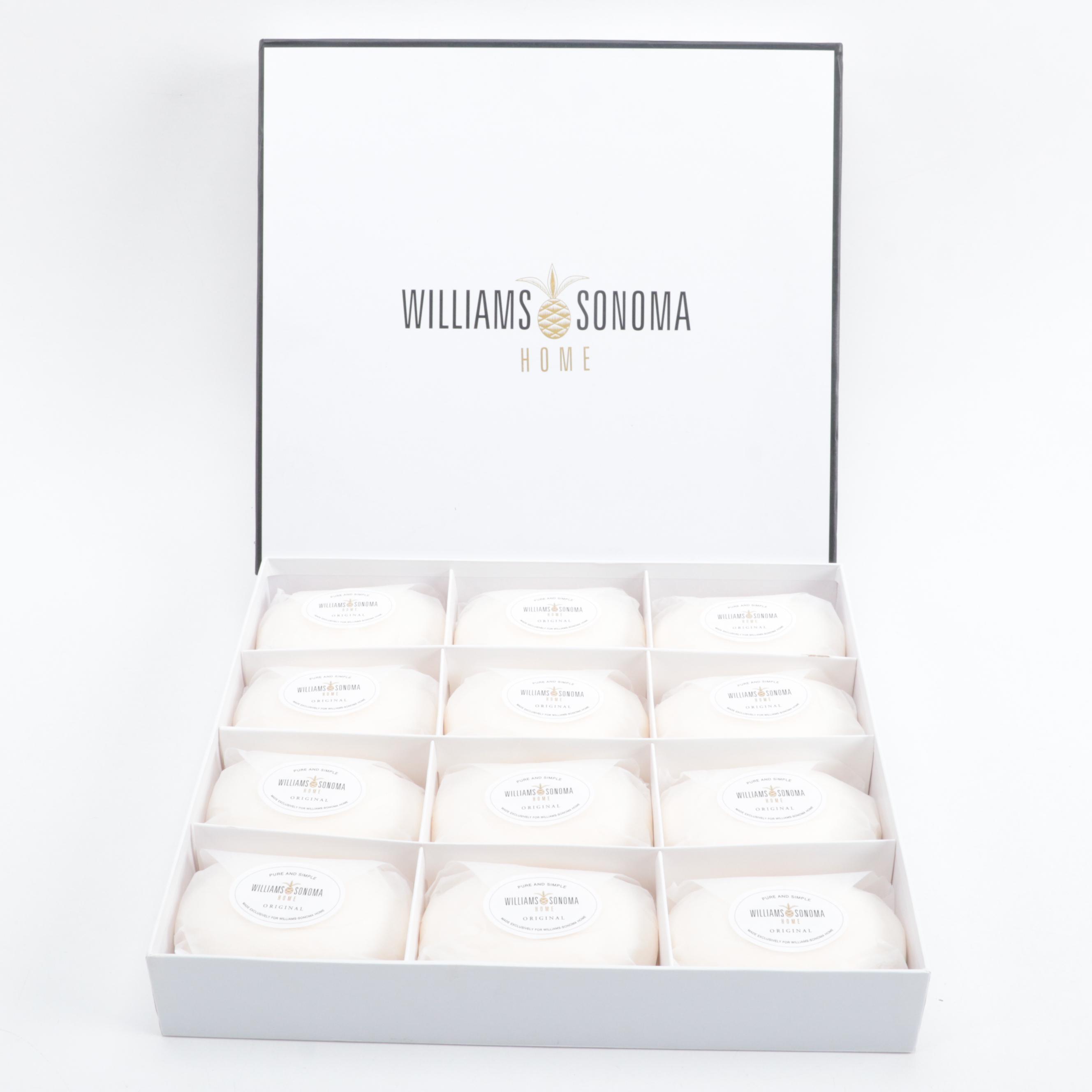 Williams Sonoma Home Soap Bar Set with Geode Glass Box, Dyed Stone Frame