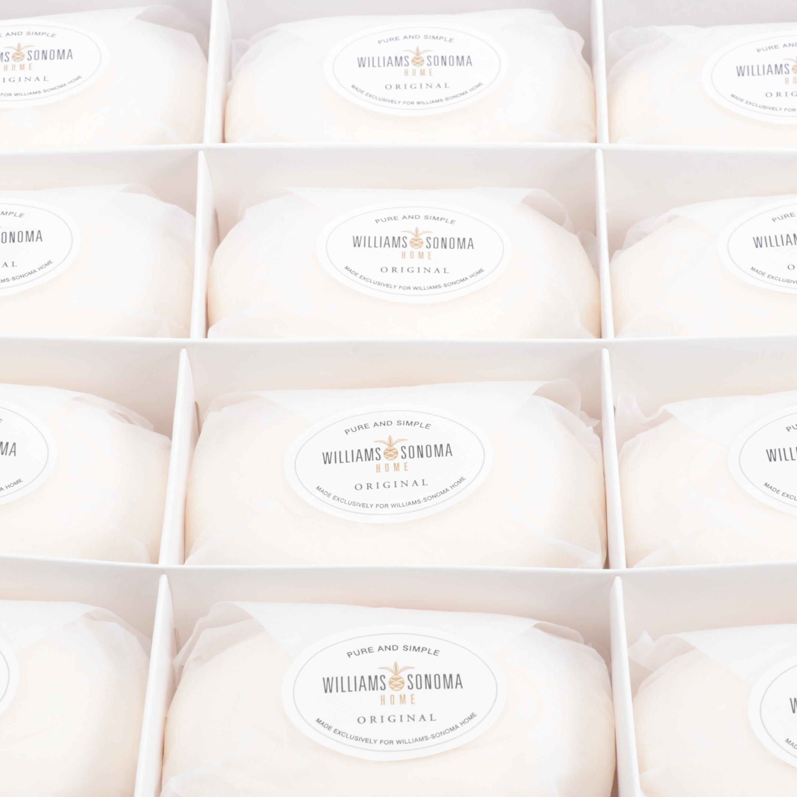 Williams Sonoma Home Soap Bar Set with Geode Glass Box, Dyed Stone Frame