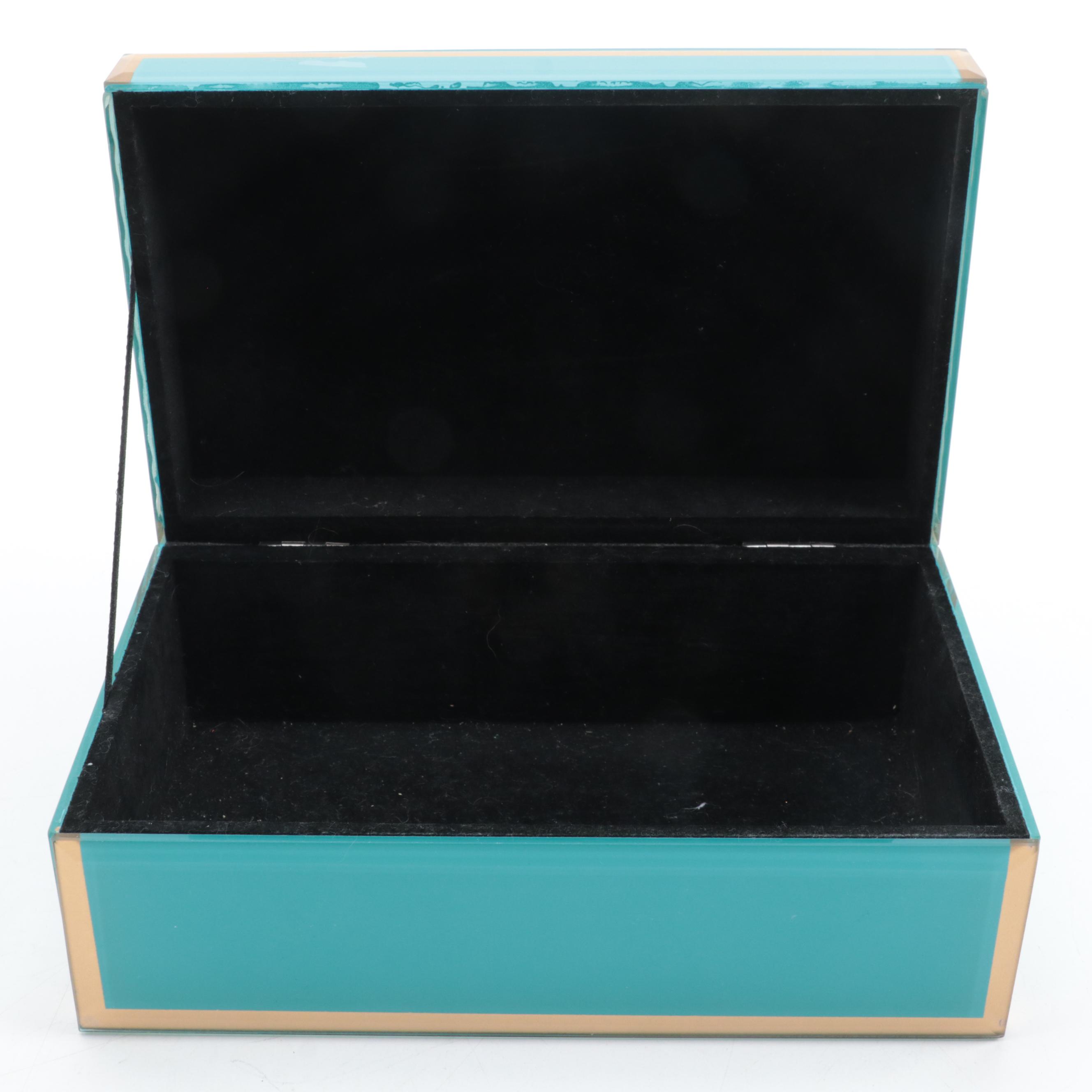 Williams Sonoma Home Soap Bar Set with Geode Glass Box, Dyed Stone Frame