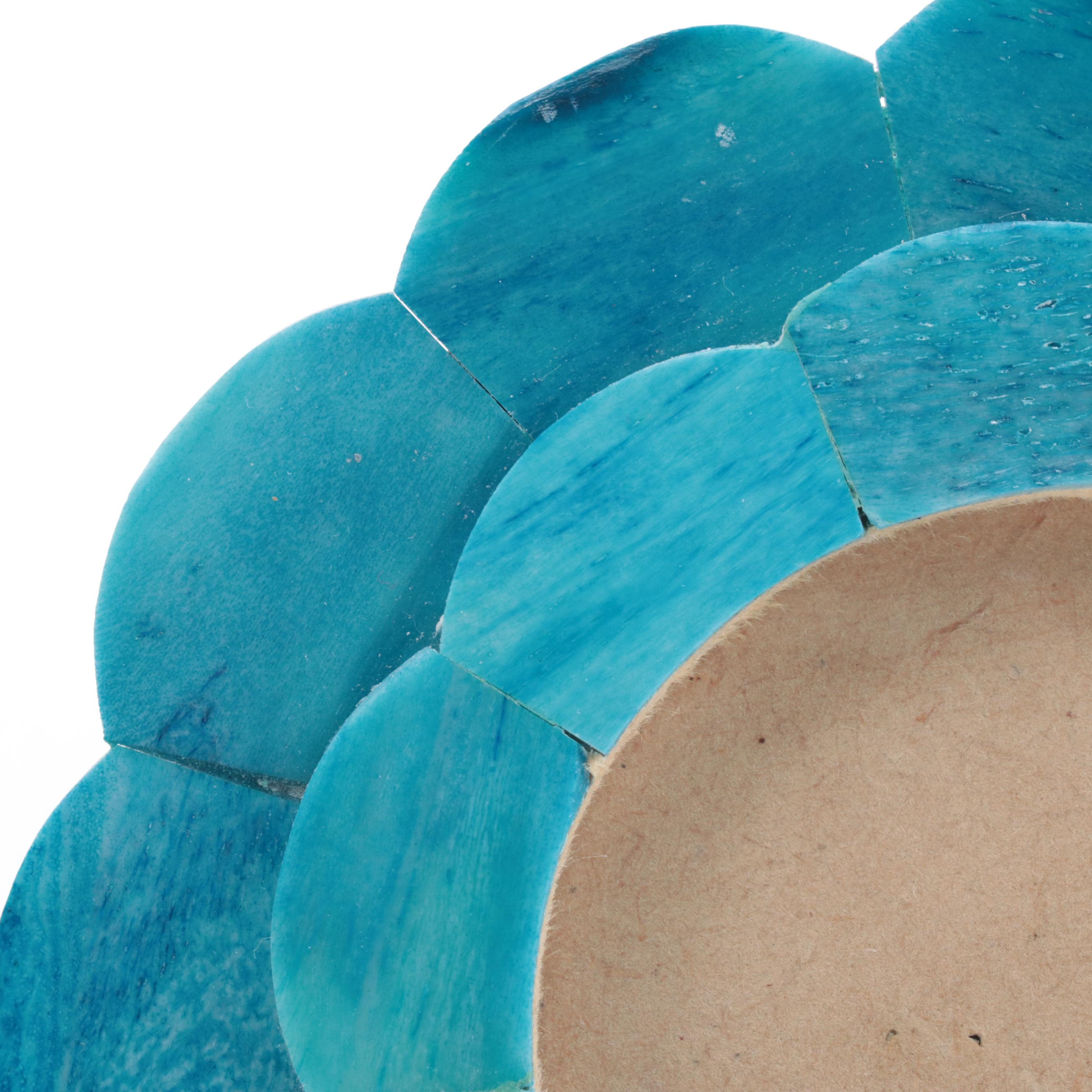 Williams Sonoma Home Soap Bar Set with Geode Glass Box, Dyed Stone Frame