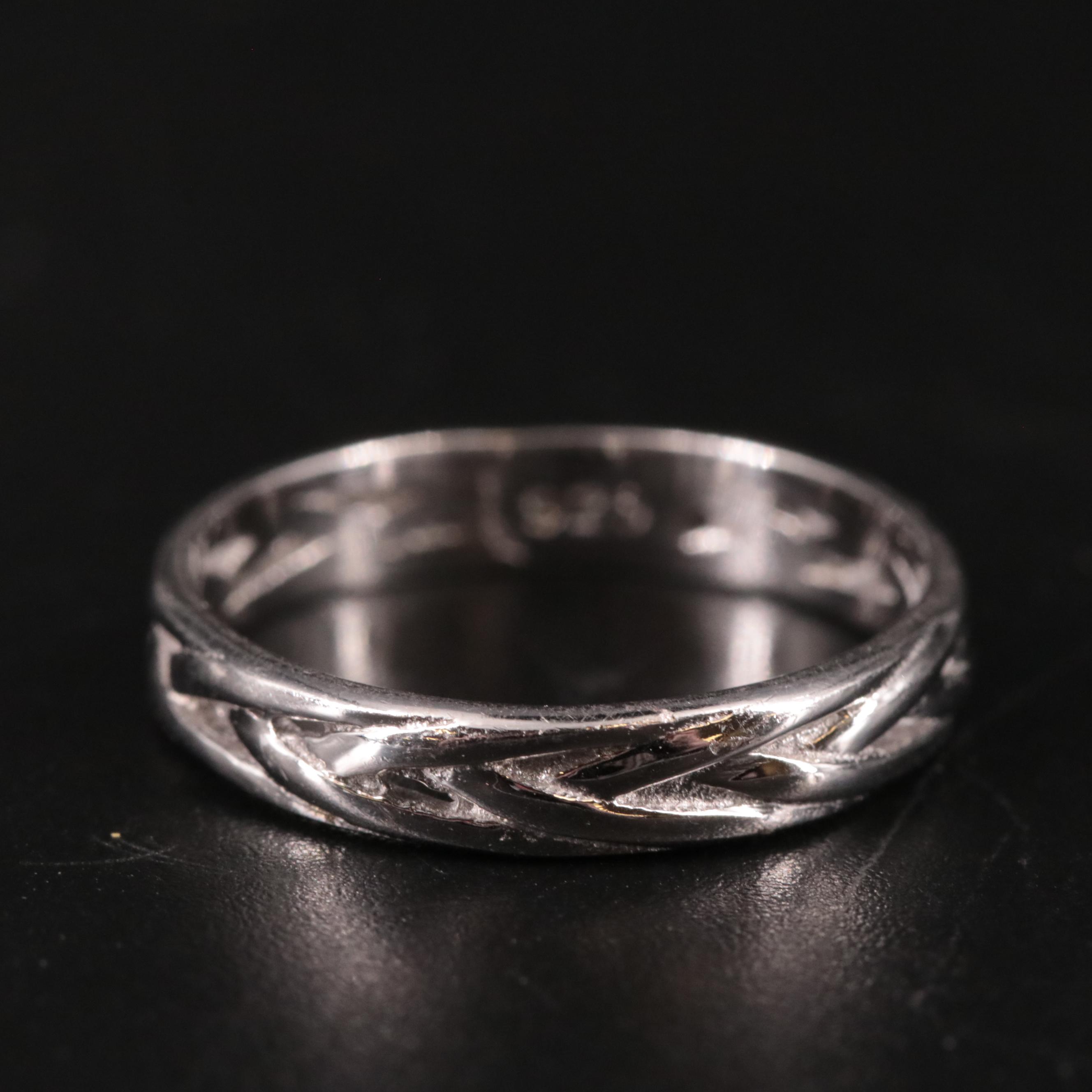 Loose Sterling Textured Band