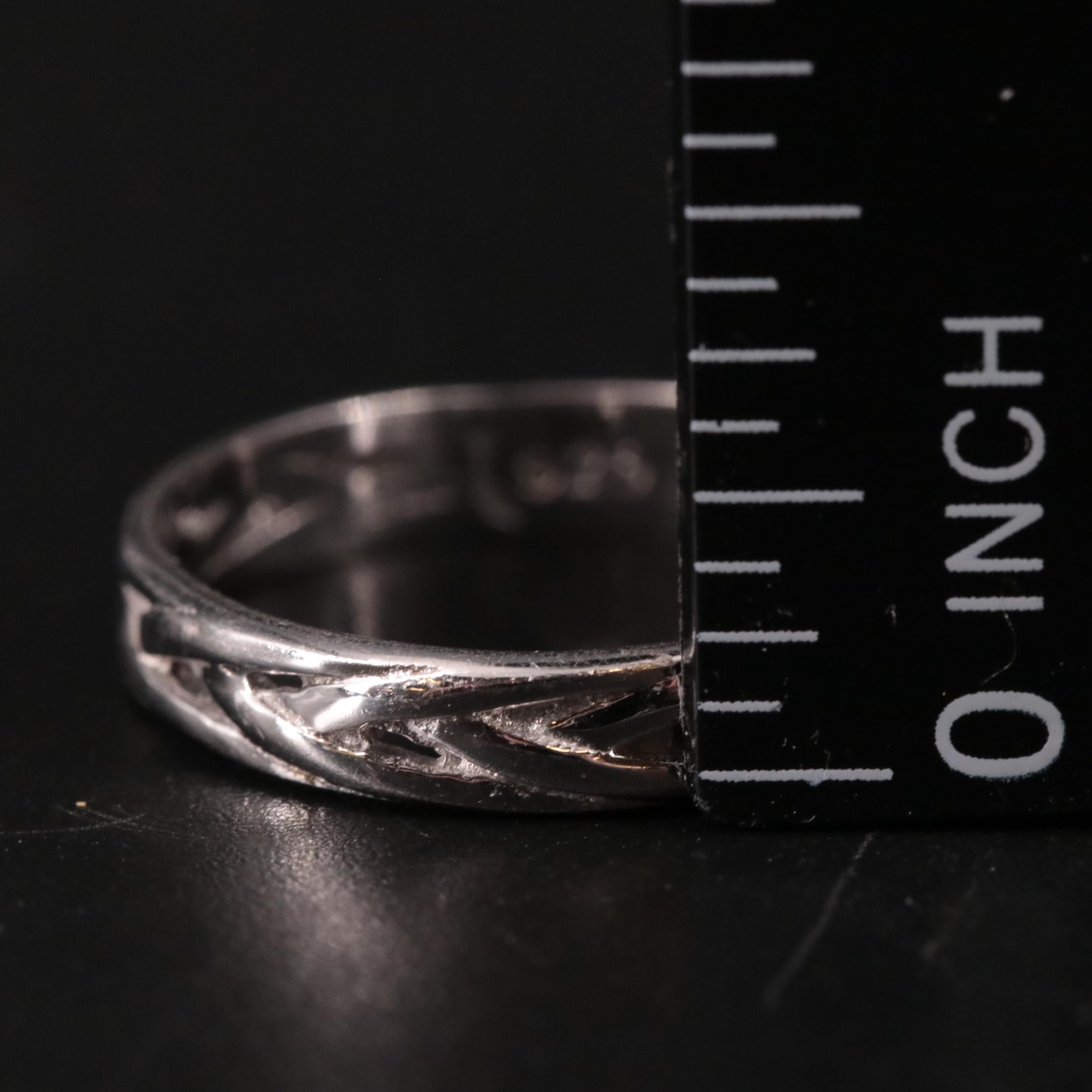 Loose Sterling Textured Band