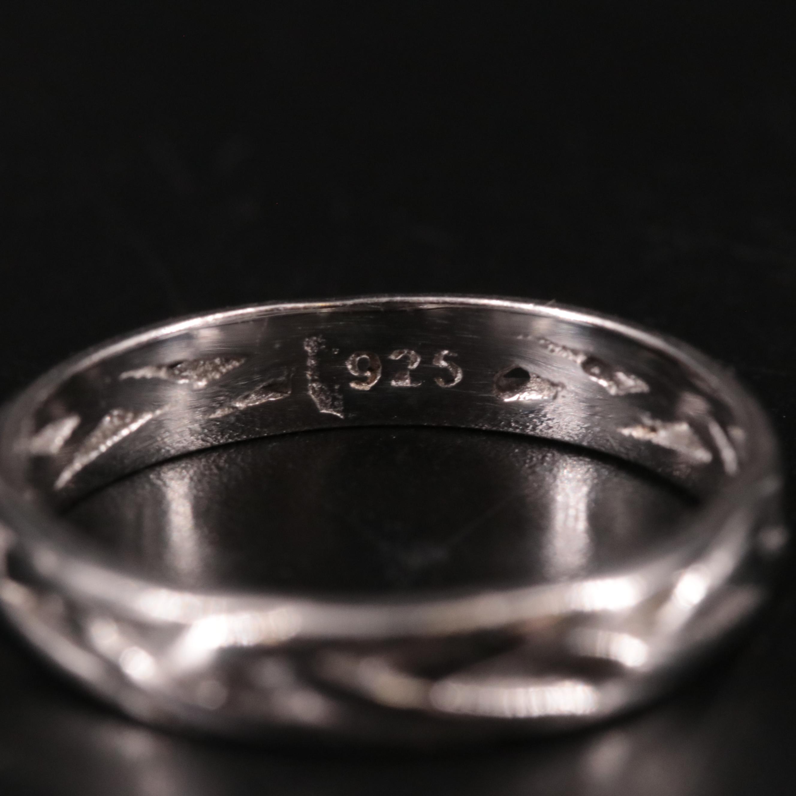 Loose Sterling Textured Band