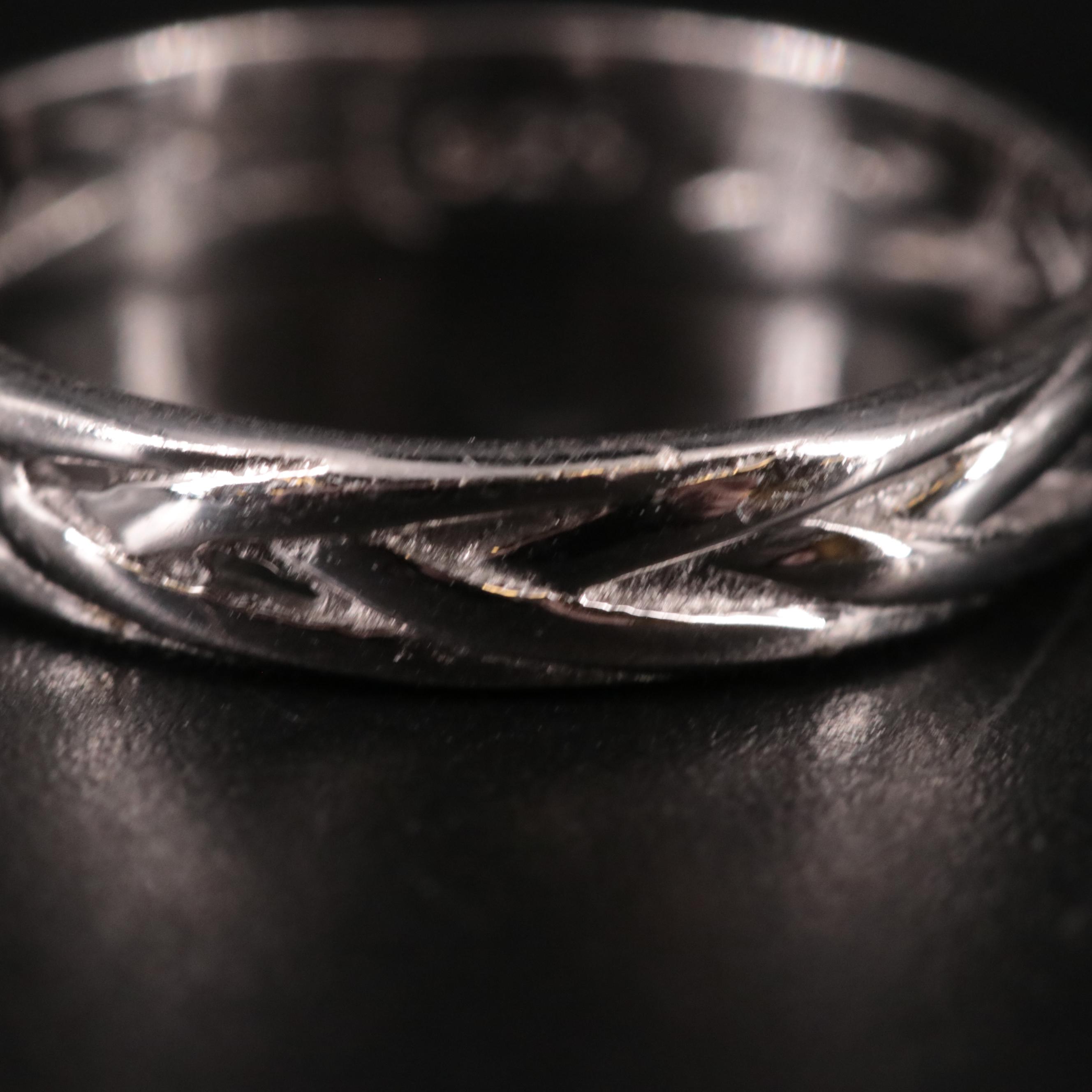 Loose Sterling Textured Band