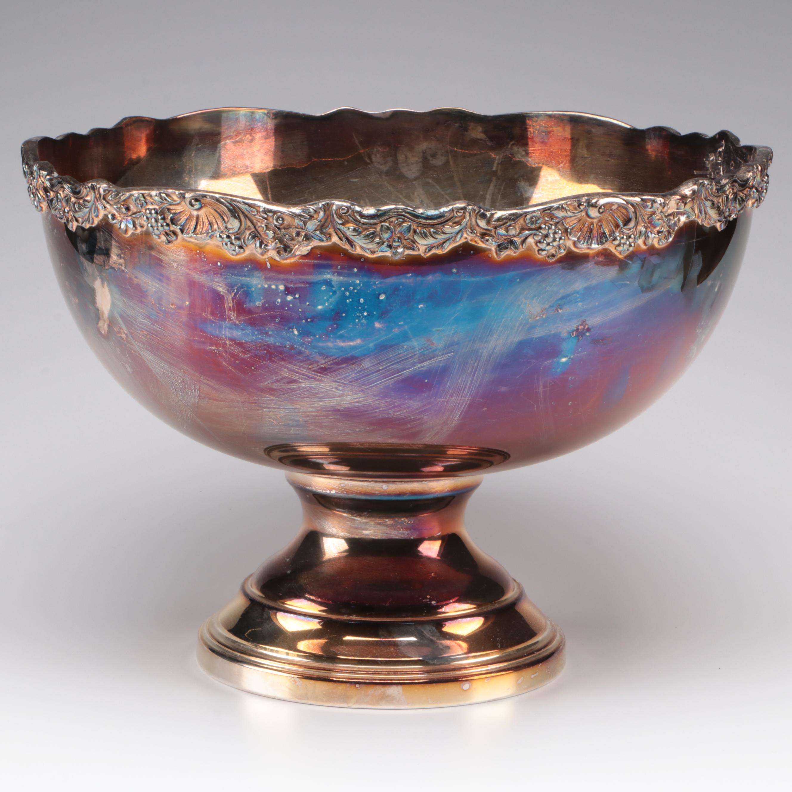 F.B Rogers Silver Plate Punch Service, Mid-20th Century