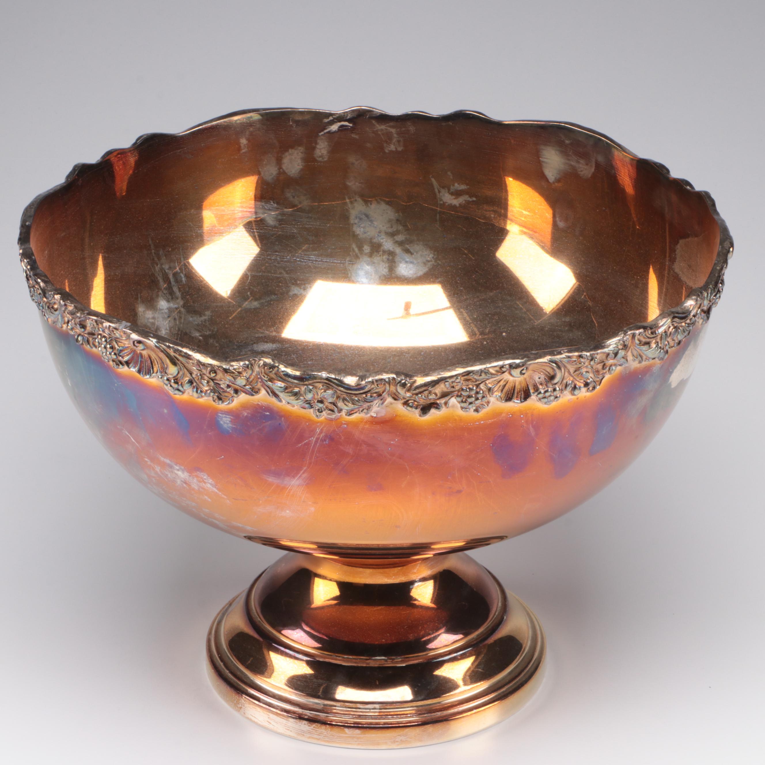 F.B Rogers Silver Plate Punch Service, Mid-20th Century