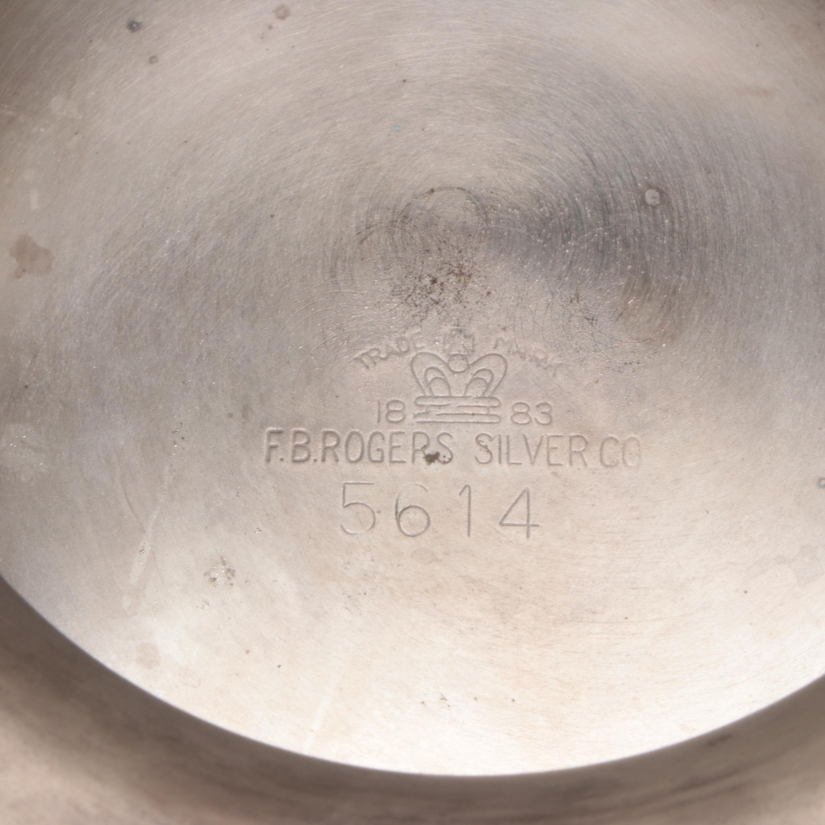 F.B Rogers Silver Plate Punch Service, Mid-20th Century