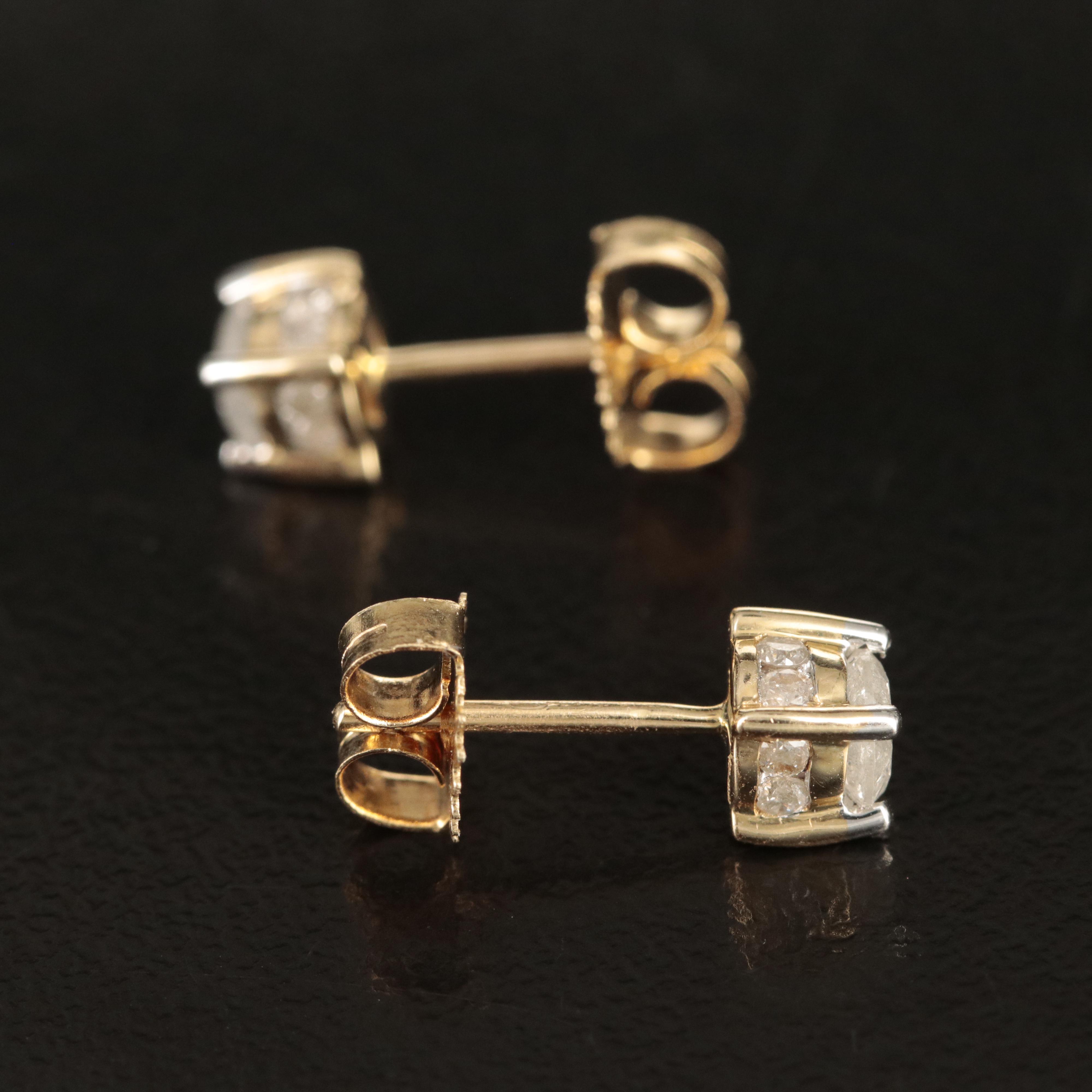14K 0.98 CTW Diamond Stud Earrings