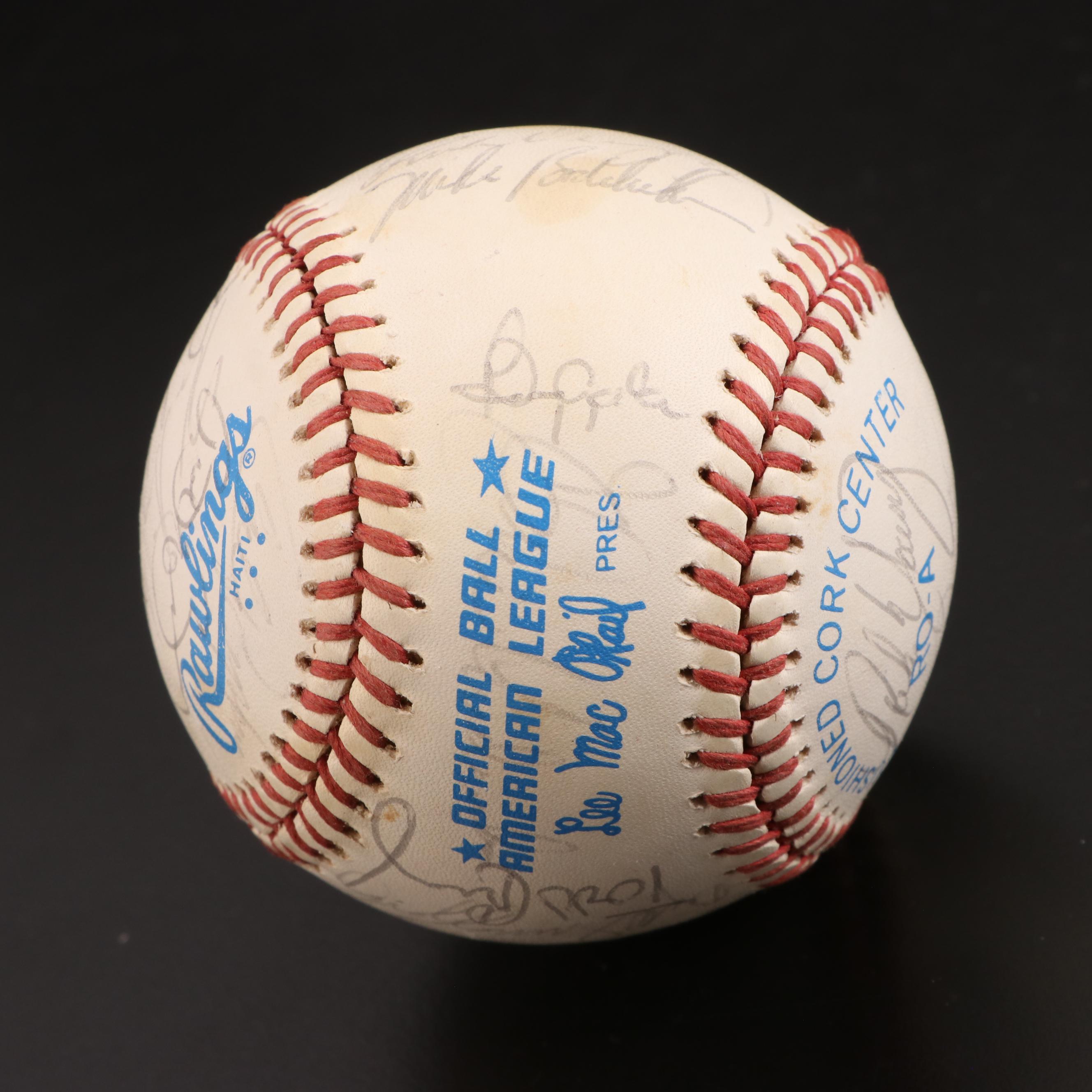 1983 MLB World Series Champs Baltimore Orioles Signed Baseball with Ripken, More
